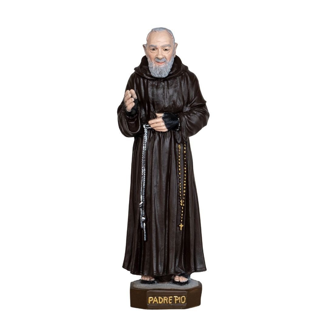 The Faith Gift Shop Saint Father Pio statue - Hand Painted in Italy - Our Tuscany Collection / San Padre Pio