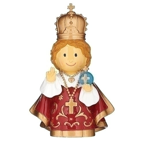 Figura del Infante de Praga, Roman 14343, 3,75 pulgadas de alto, multicolor