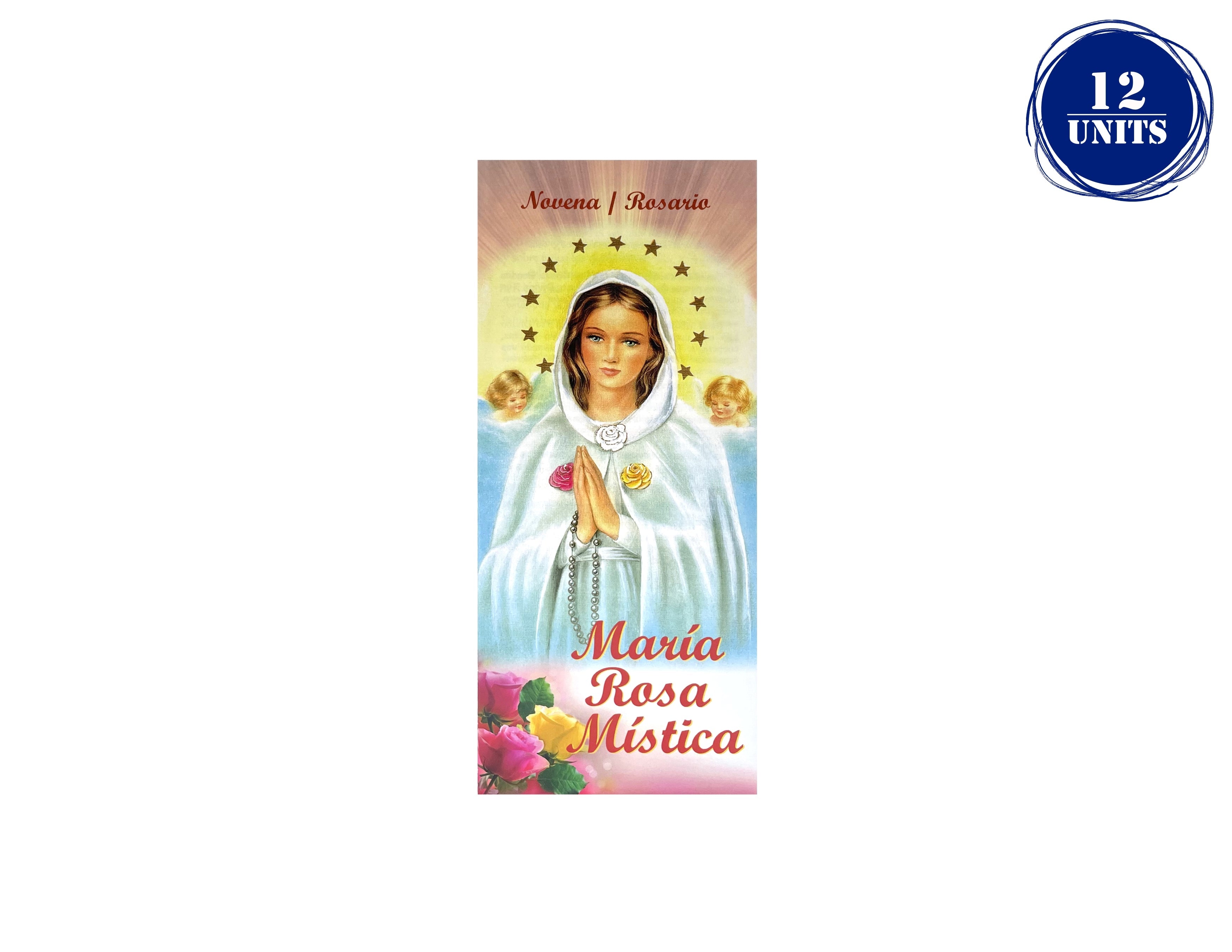 Plegable Novena y Rosario María Rosa Mística