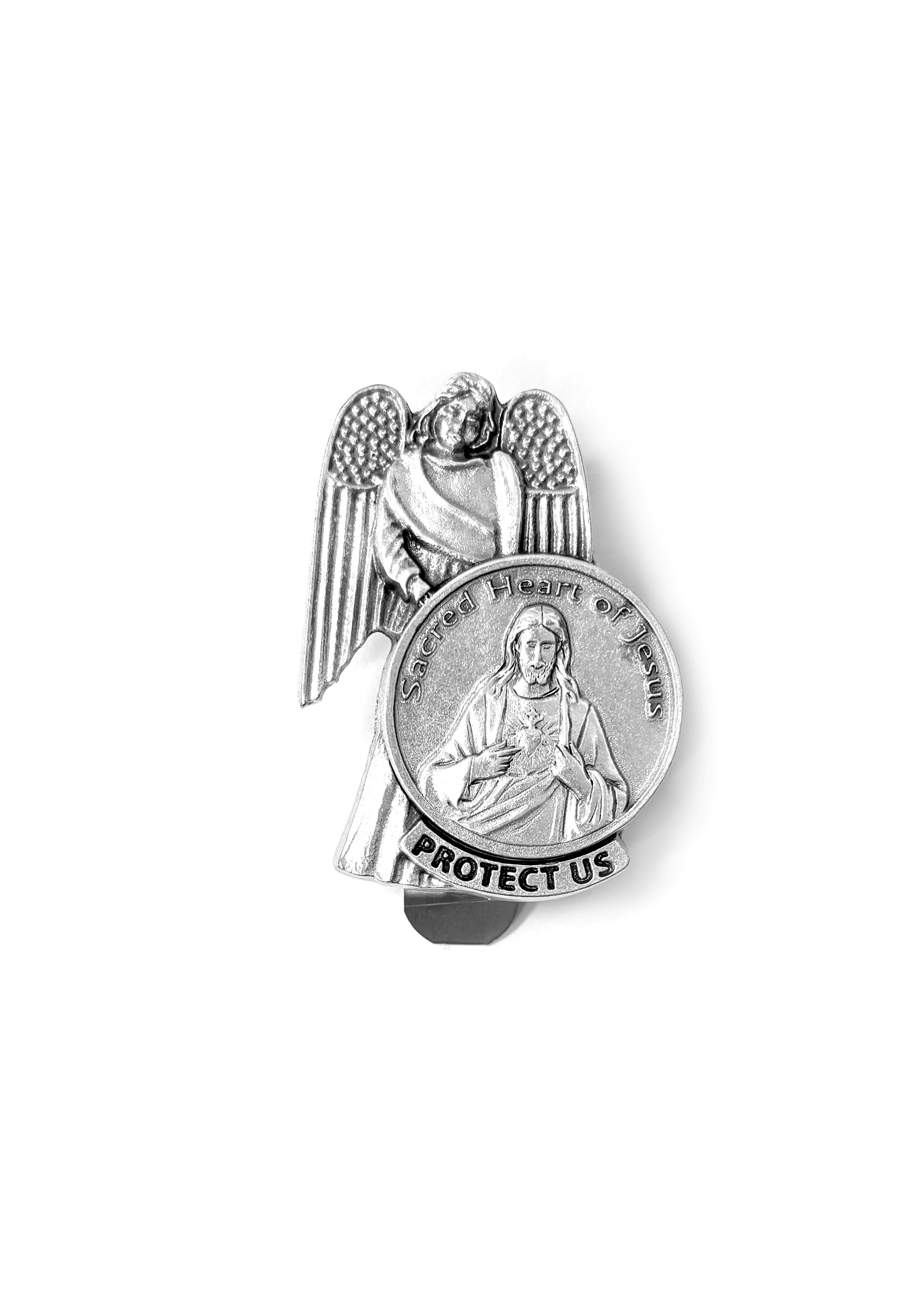 Clip para visera de automóvil católico