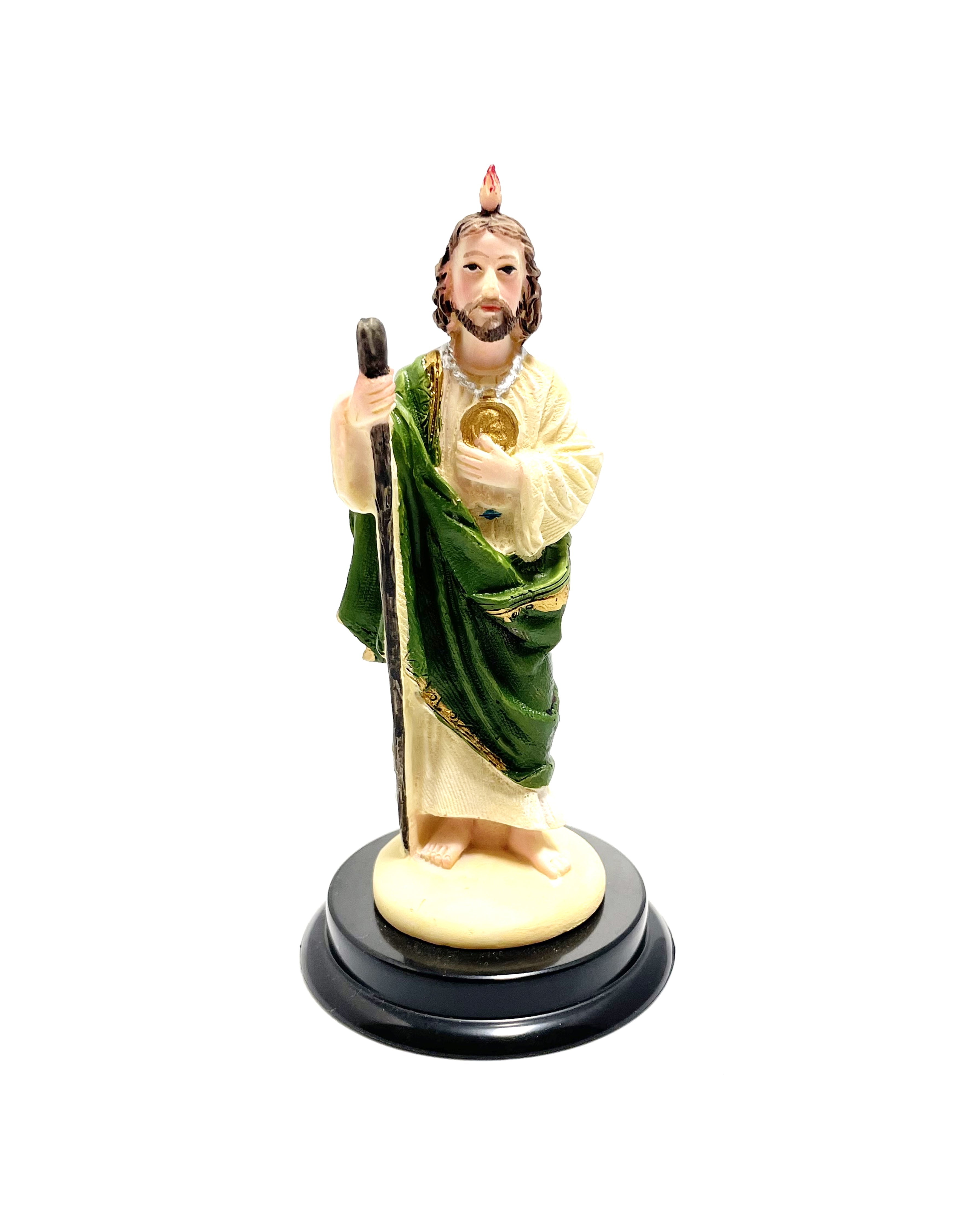 Estatua religiosa de San Judas Tadeo de 5" de altura