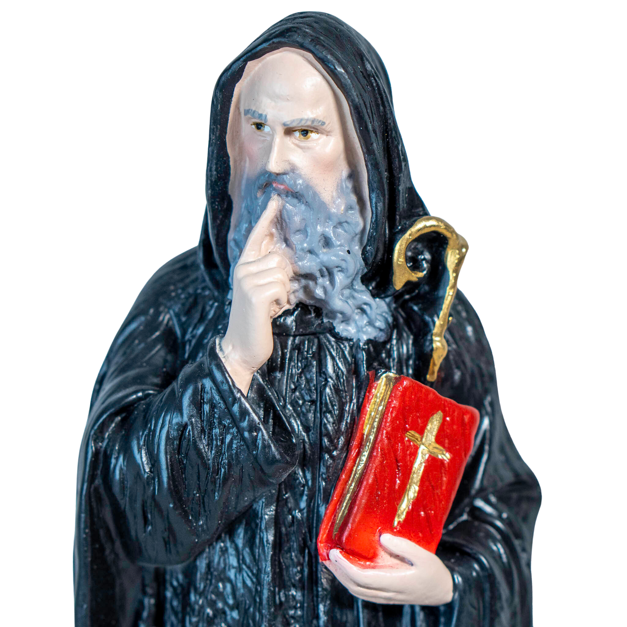 The Faith Gift Shop Saint Benedict statue - Hand Painted in Italy - Our Tuscany Collection - Estatua de San Benito