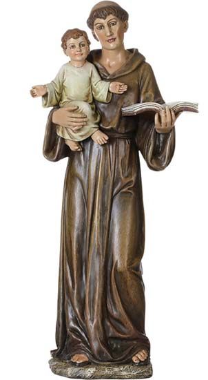 St. Anthony Figure, Resin and Stone