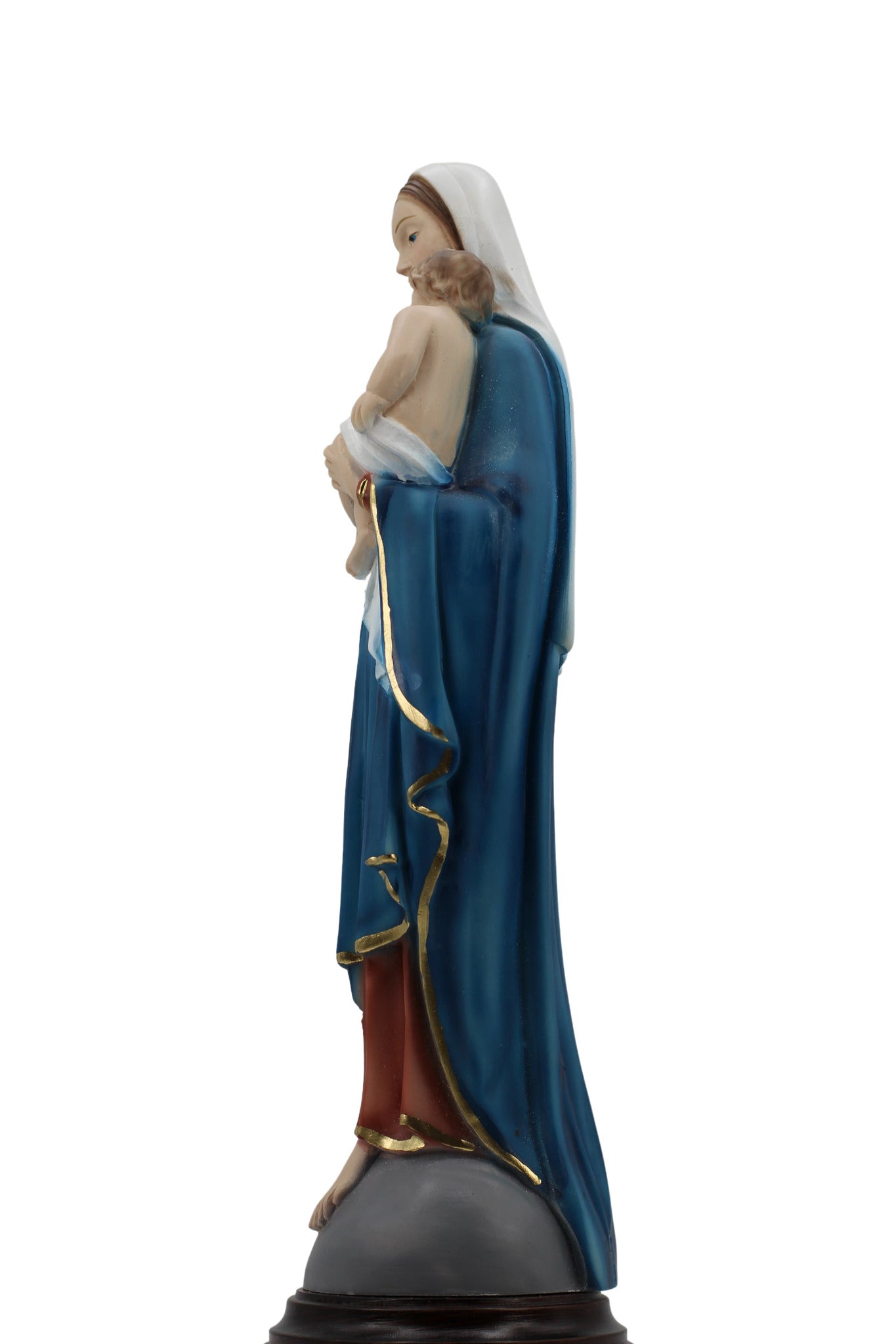 La Virgen María y el Niño Jesús sobre el mundo de The Faith Gift Collection