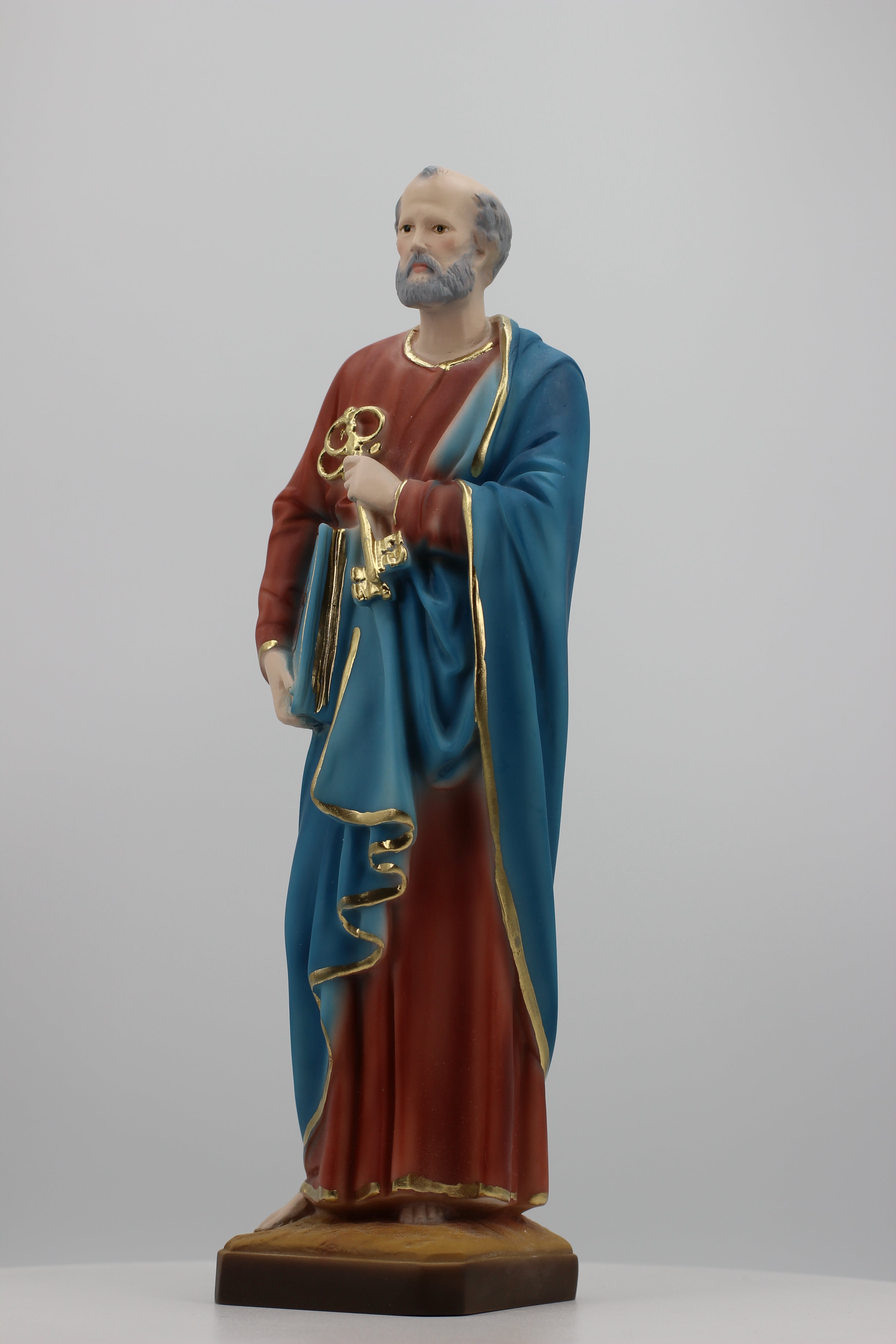 The Faith Gift Shop Saint Peter statue - Hand Painted in Italy - Our Tuscany Collection -Estatua de San Pedro
