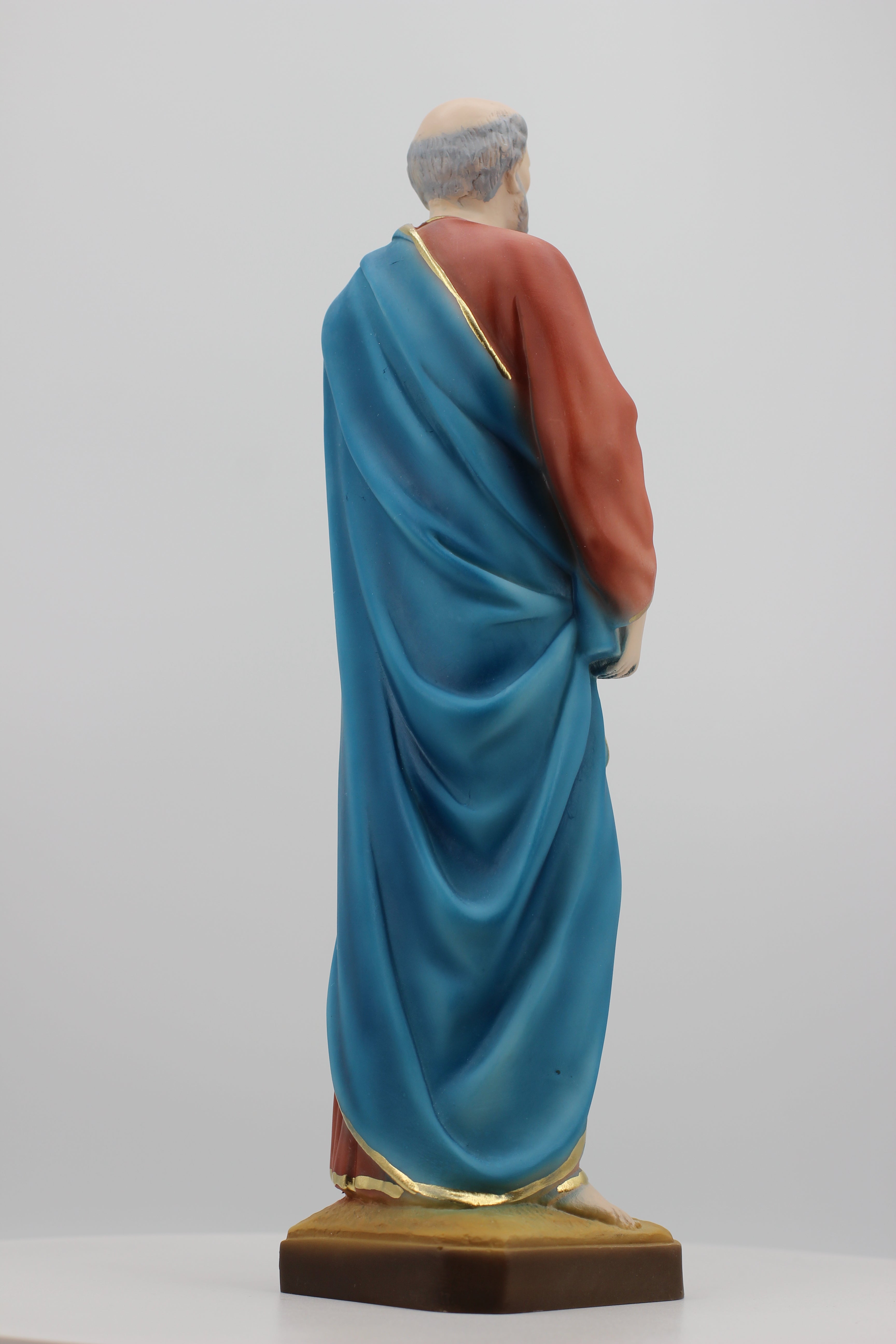 The Faith Gift Shop Saint Peter statue - Hand Painted in Italy - Our Tuscany Collection -Estatua de San Pedro