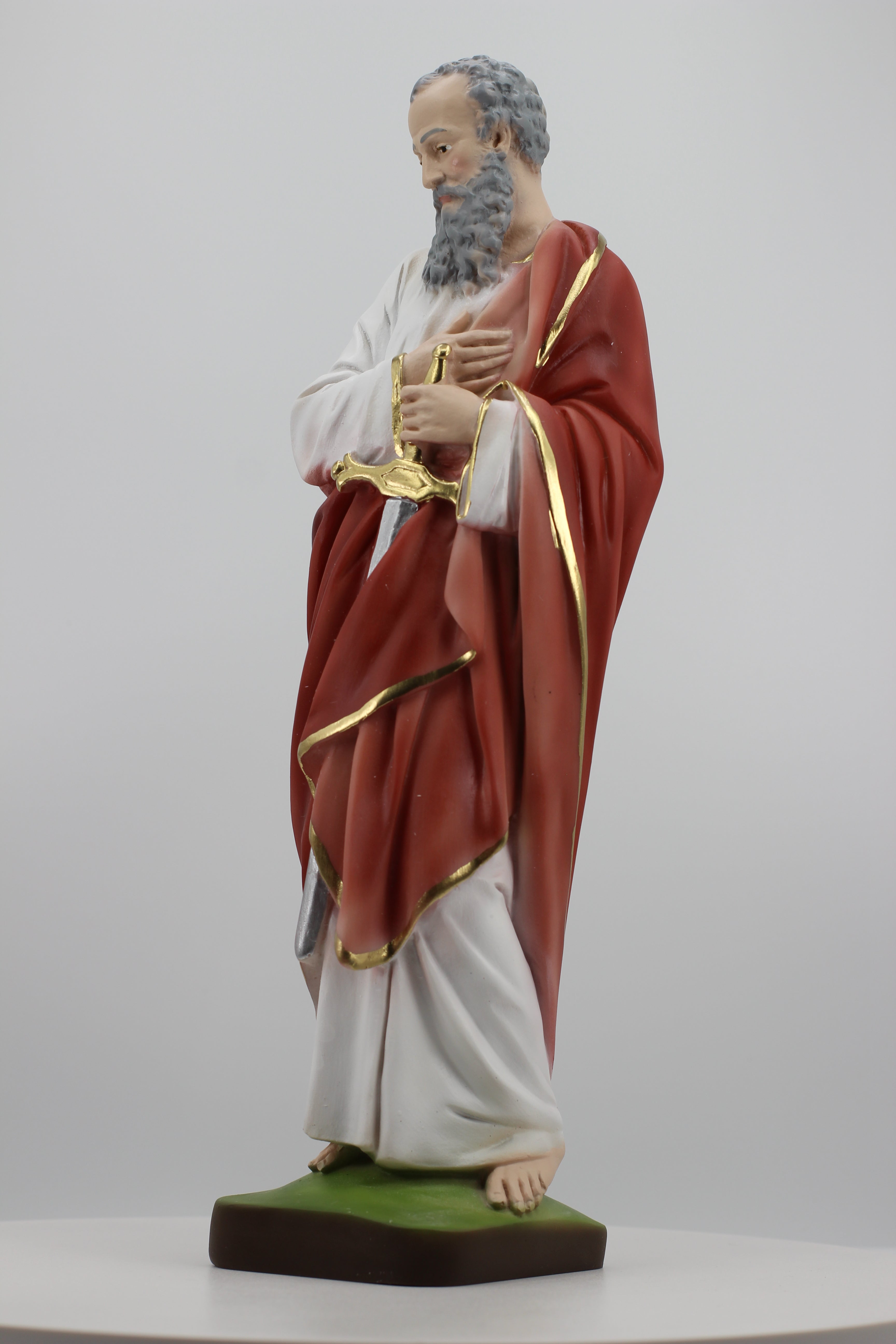 The Faith Gift Shop Saint Paul statue - Hand Painted in Italy - Our Tuscany Collection -Estatua de San Pablo