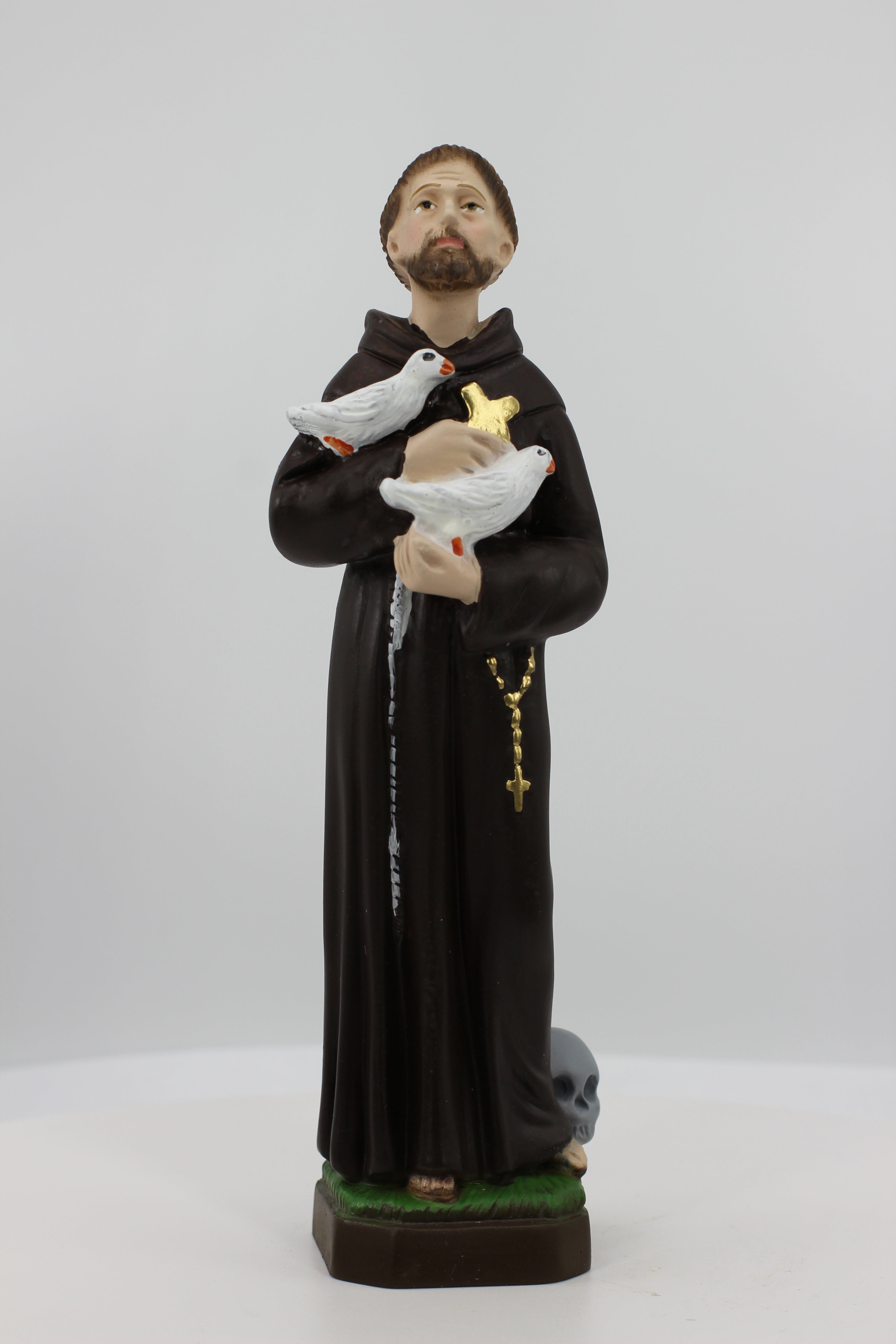 Estatua de San Francisco de Asís de The Faith Gift Shop - Pintada a mano en Italia - Nuestra colección de Toscana - Estatua de San Francisco de Asis