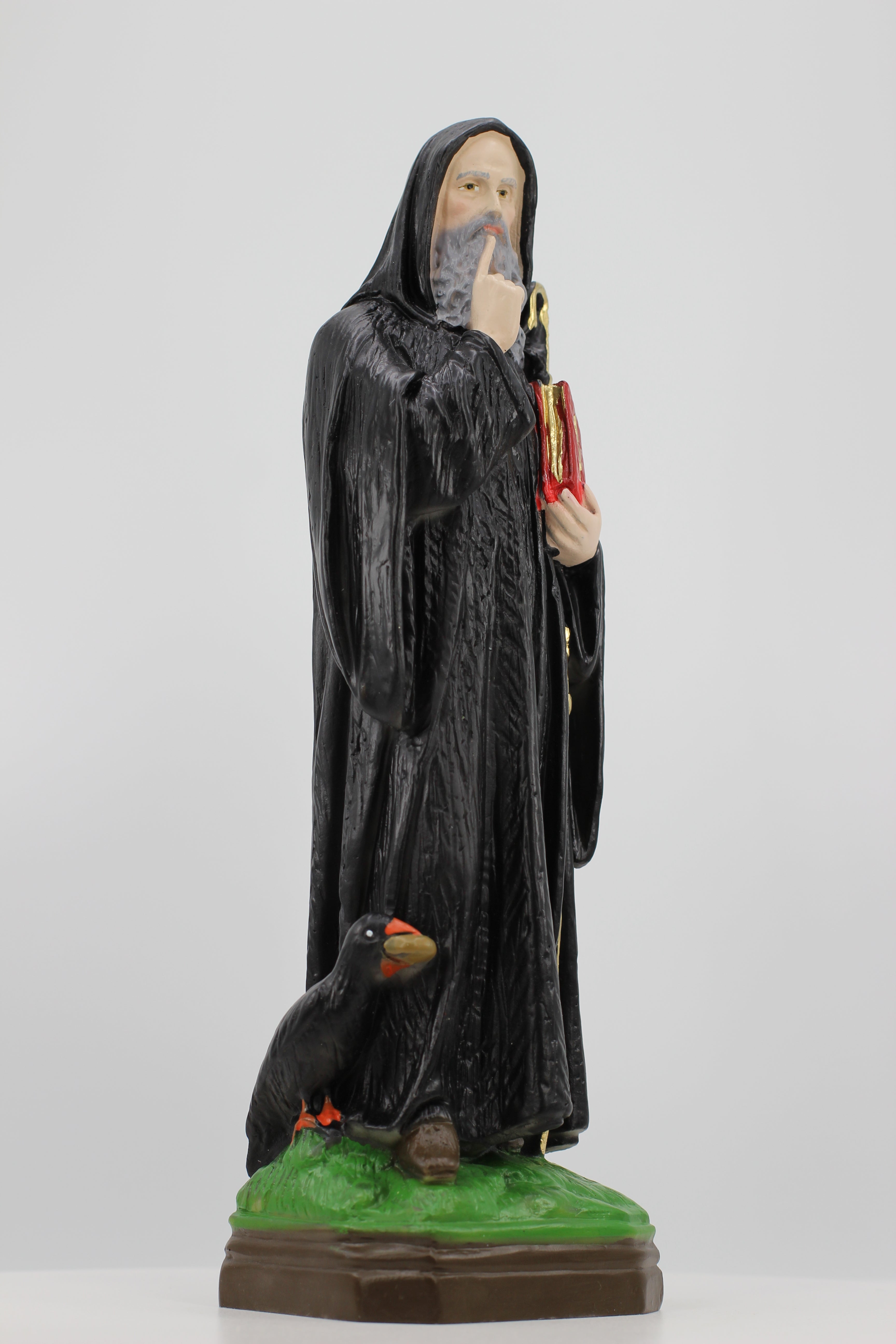 The Faith Gift Shop Saint Benedict statue - Hand Painted in Italy - Our Tuscany Collection - Estatua de San Benito