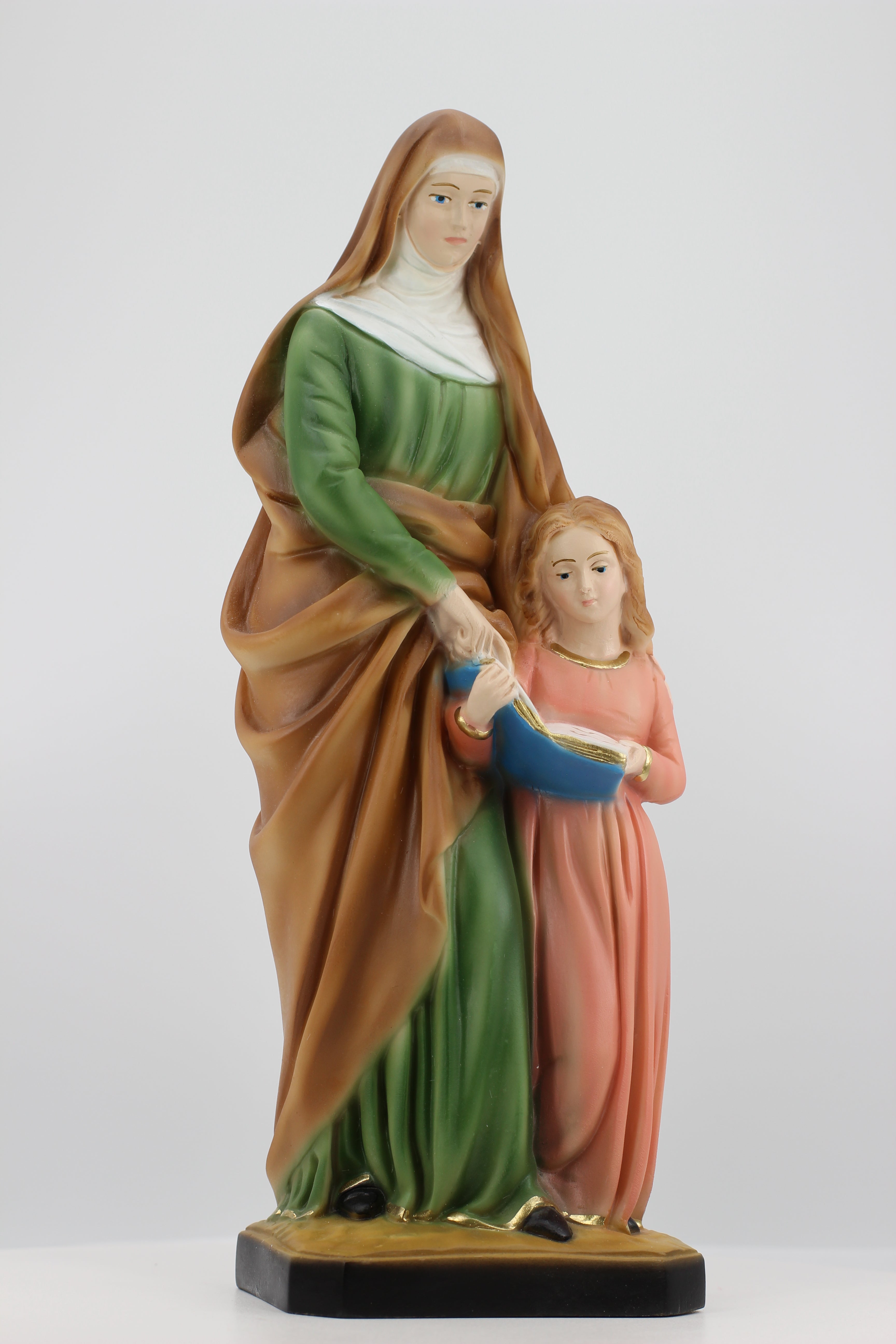 The Faith Gift Shop Saint Anne statue - Hand Painted in Italy - Our Tuscany Collection - Estatua de Santa Ana