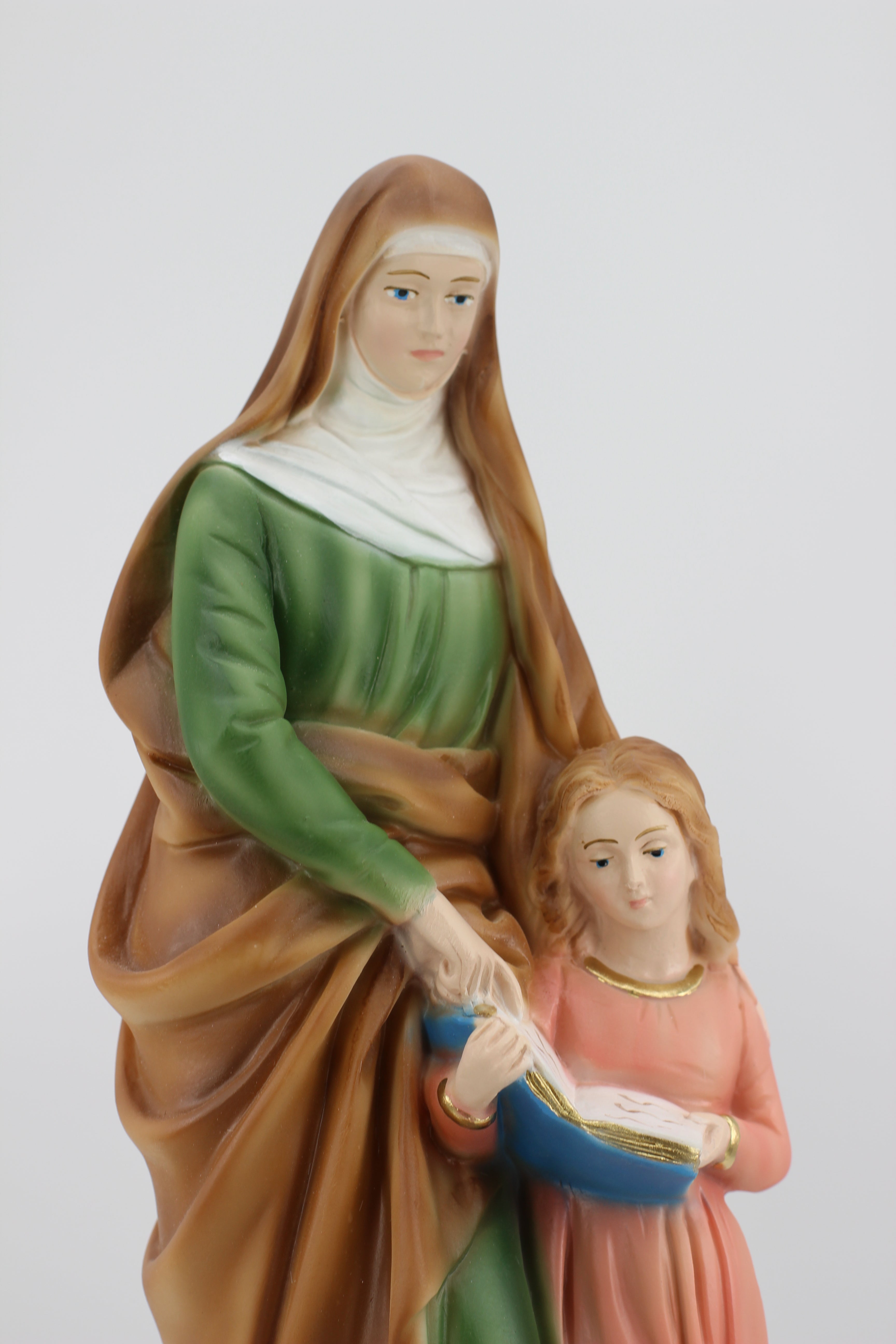 The Faith Gift Shop Saint Anne statue - Hand Painted in Italy - Our Tuscany Collection - Estatua de Santa Ana