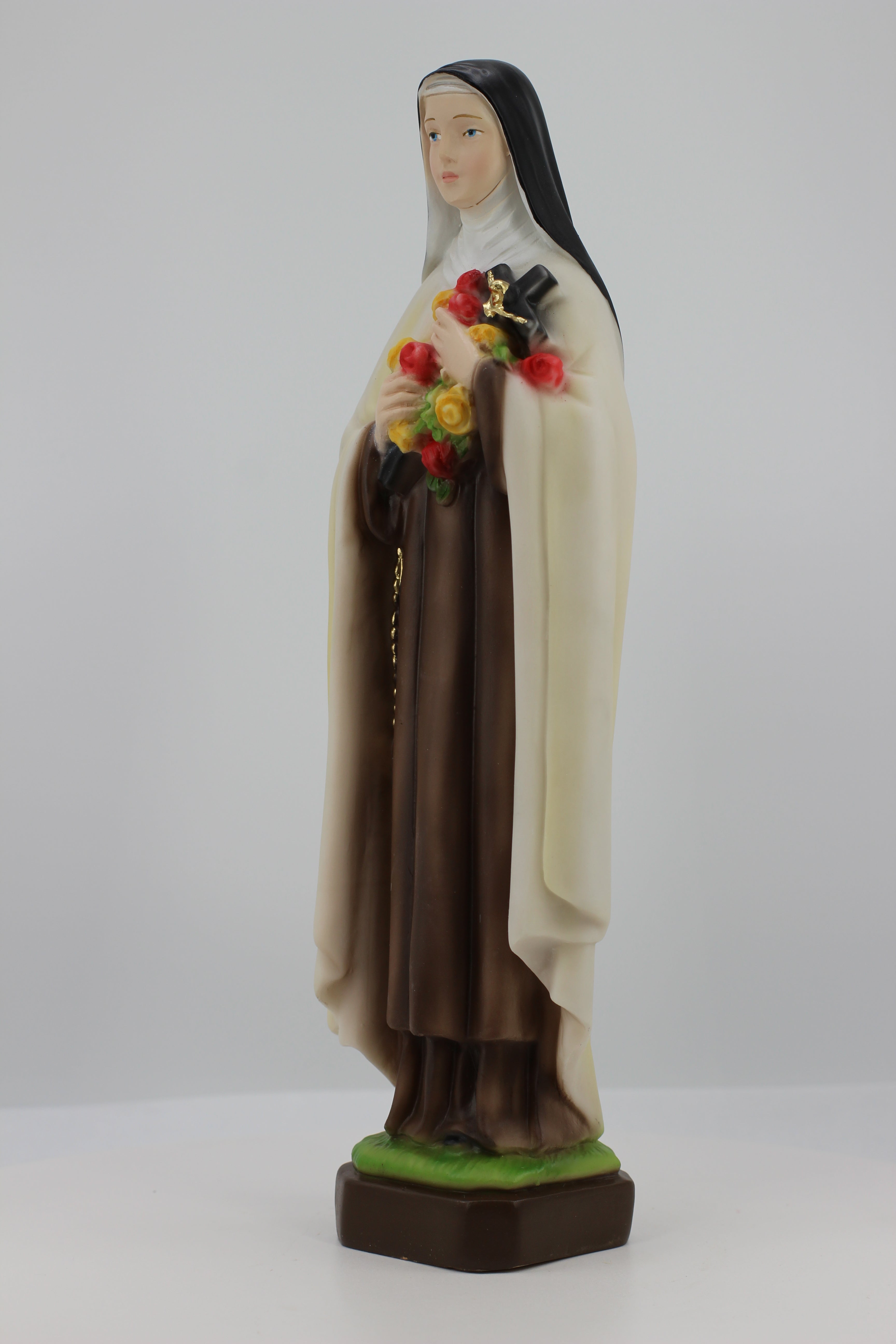 Estatua de Santa Teresita de la Pequeña Flor de la Tienda de Regalos de la Fe - Pintada a mano en Italia - Nuestra Colección Toscana - Estatua de Santa Teresita
