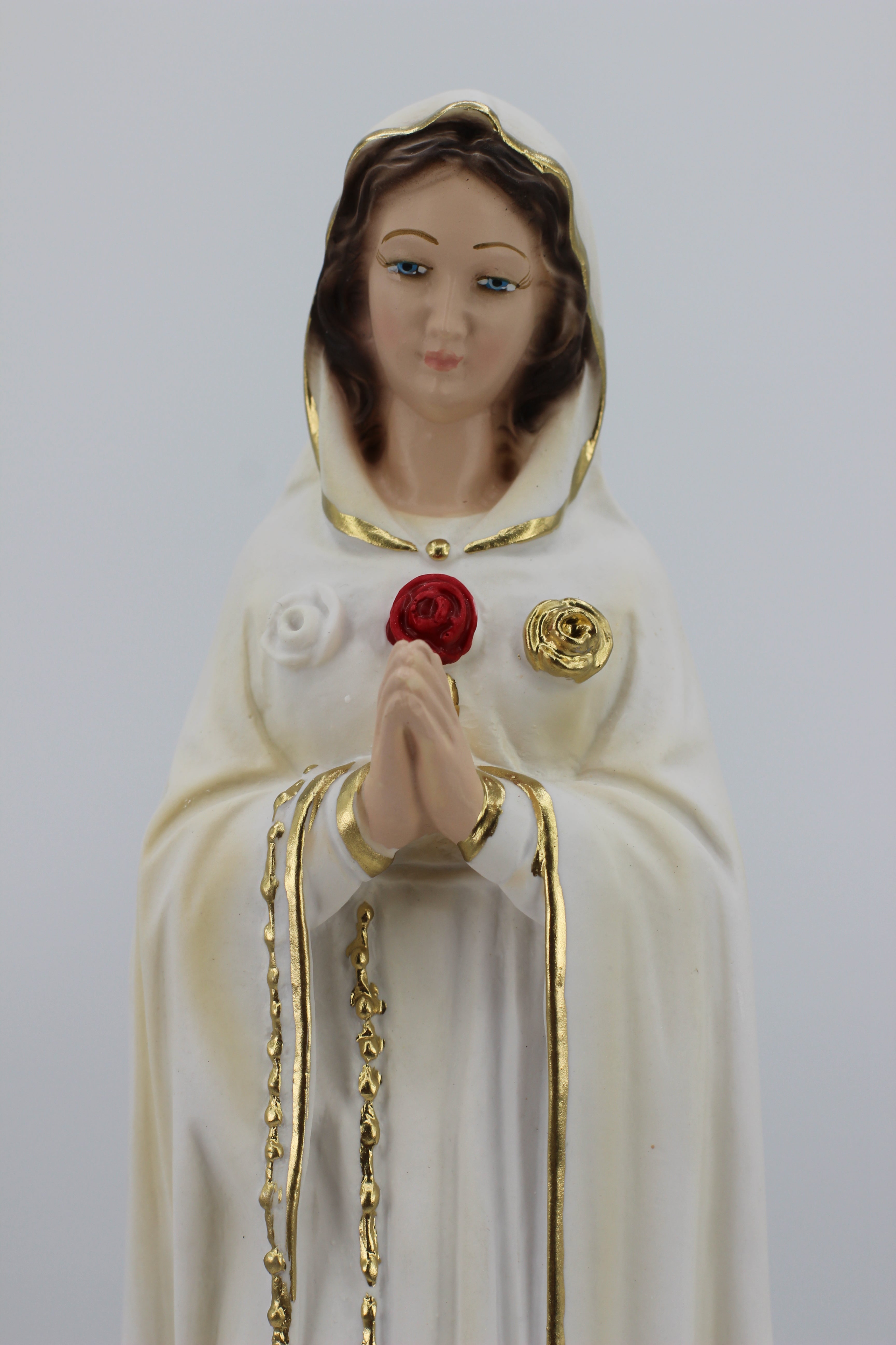 The Faith Gift Shop Mystic Rose Virgin Mary Hand Painted in Italy - Our Tuscany Collection - Virgen Maria Rosa Mistica