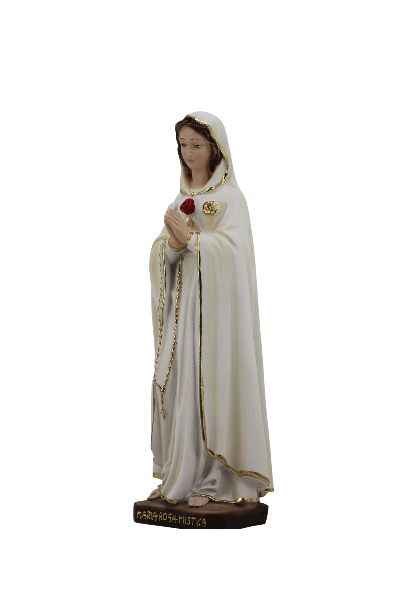 The Faith Gift Shop Mystic Rose Virgin Mary Hand Painted in Italy - Our Tuscany Collection - Virgen Maria Rosa Mistica