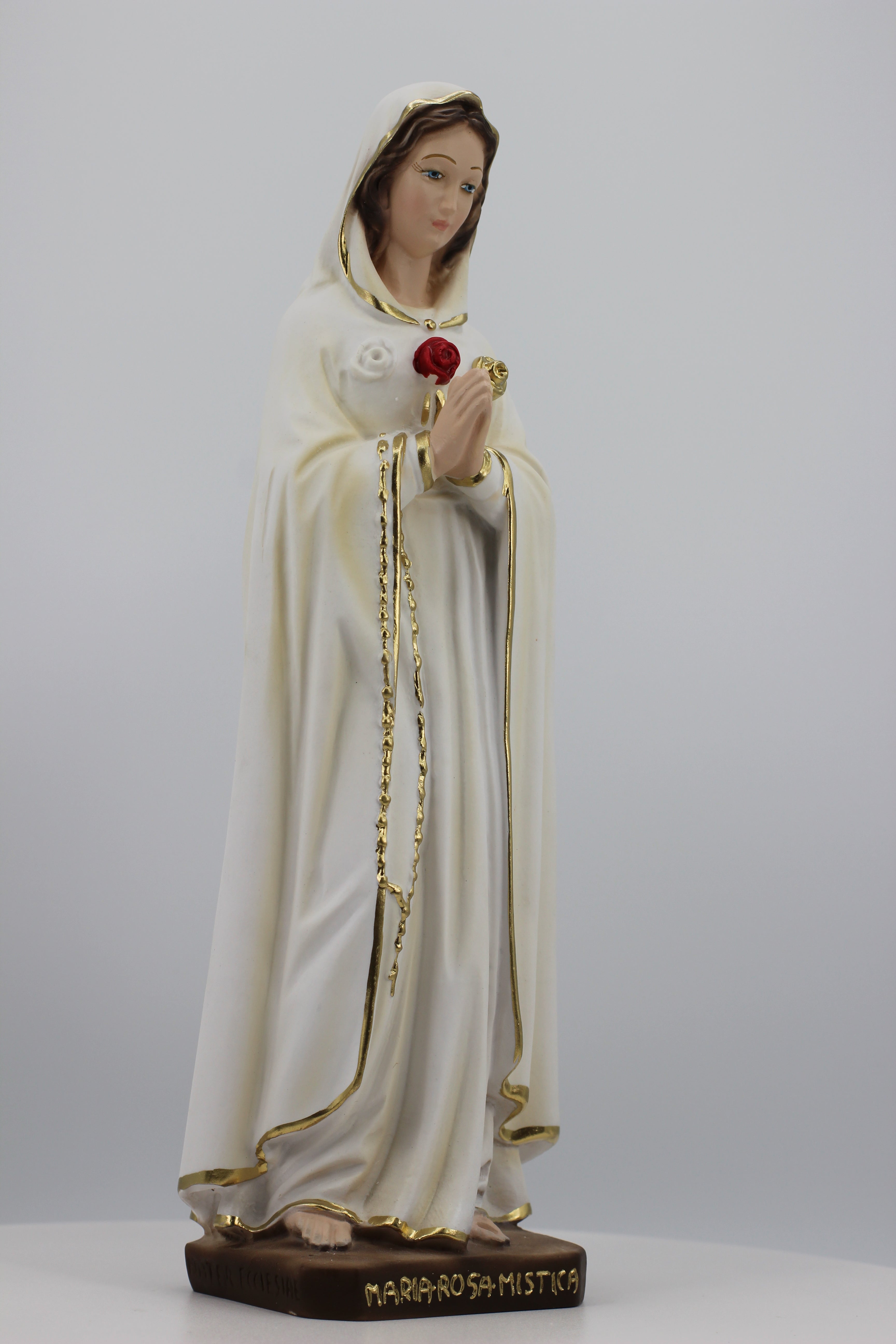 The Faith Gift Shop Mystic Rose Virgin Mary Hand Painted in Italy - Our Tuscany Collection - Virgen Maria Rosa Mistica