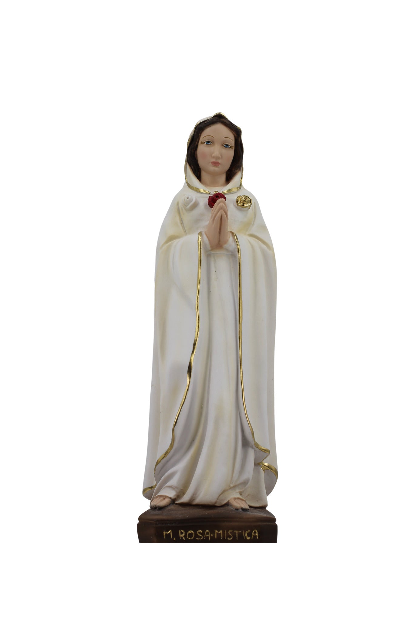 The Faith Gift Shop Mystic Rose Virgin Mary Hand Painted in Italy - Our Tuscany Collection - Virgen Maria Rosa Mistica