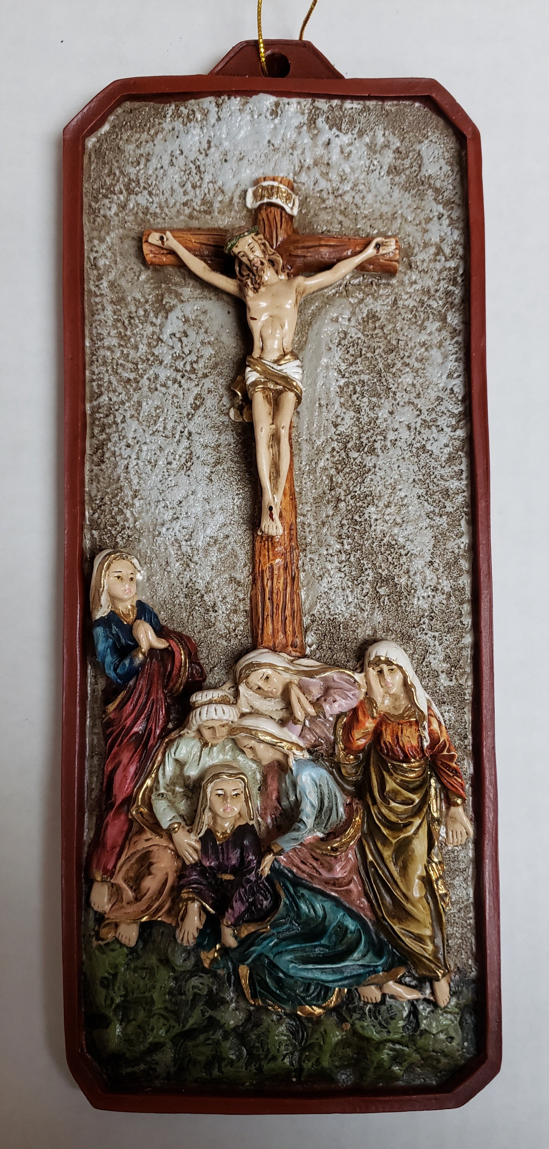 Placa de Crucifixión de 64,5" x 11" El Calvario