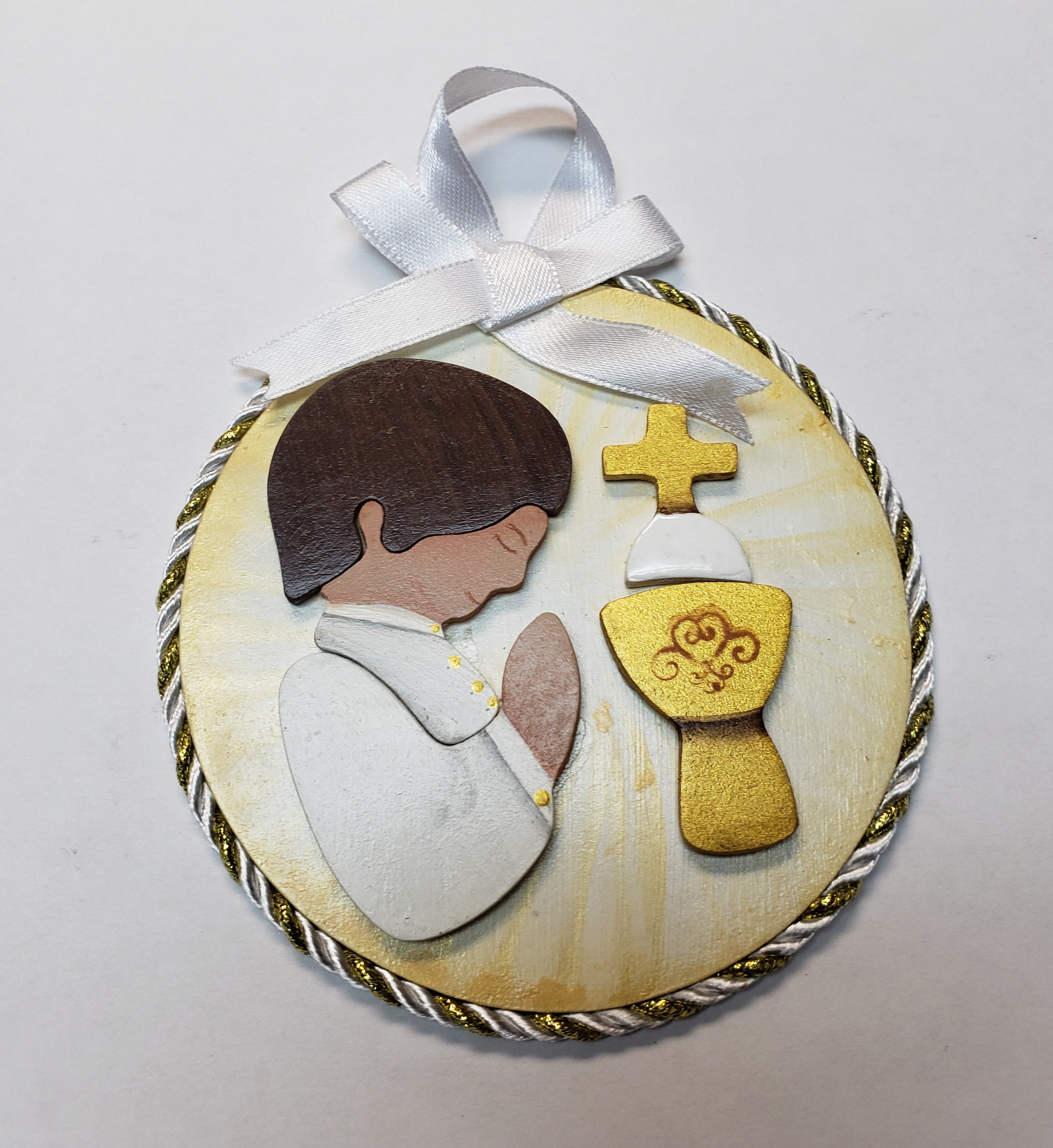 Medalla de comunión del Espíritu Santo hecha a mano (paquete de 6)