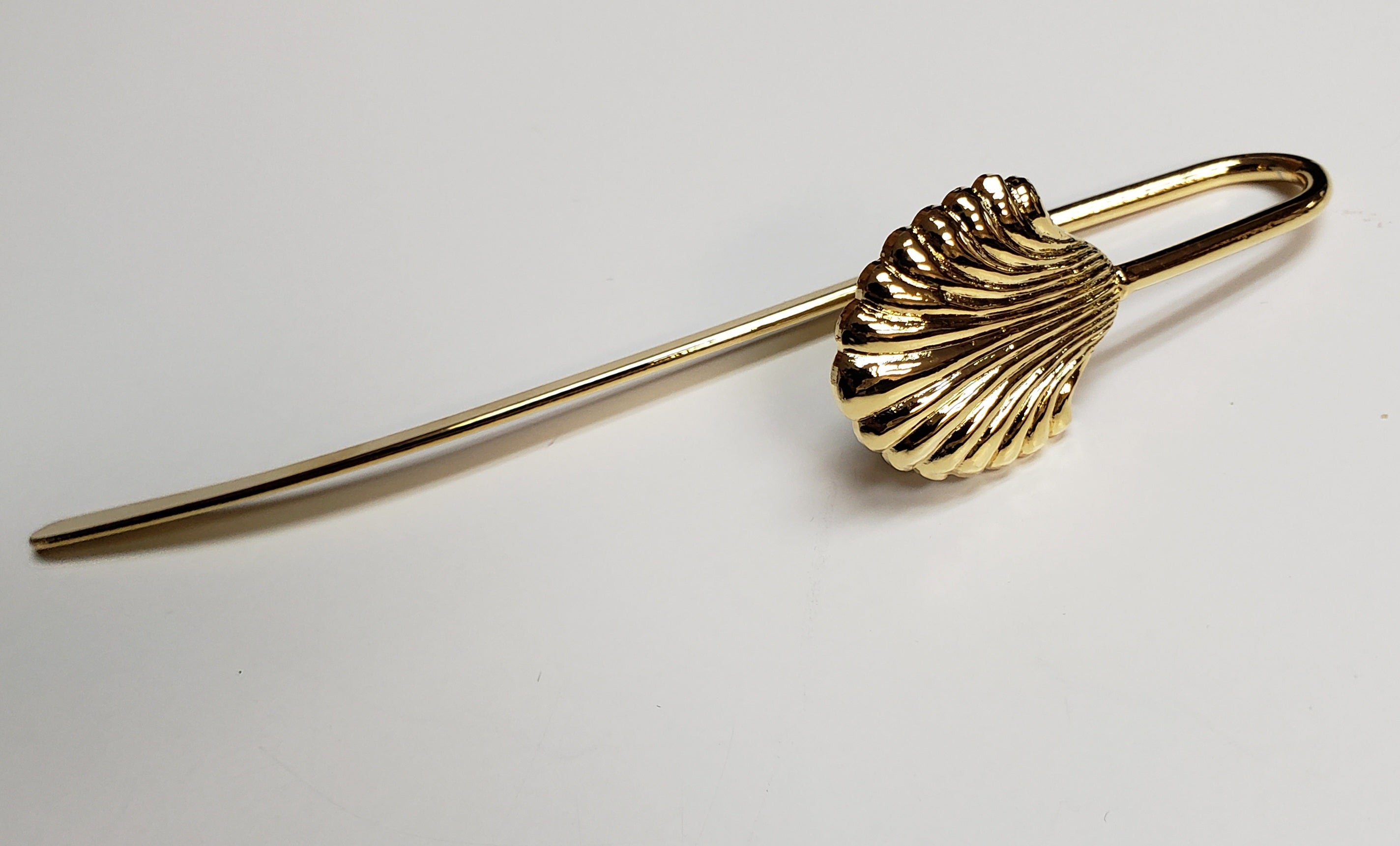 Mark the Place Brass Bookmark with Decorative Shell