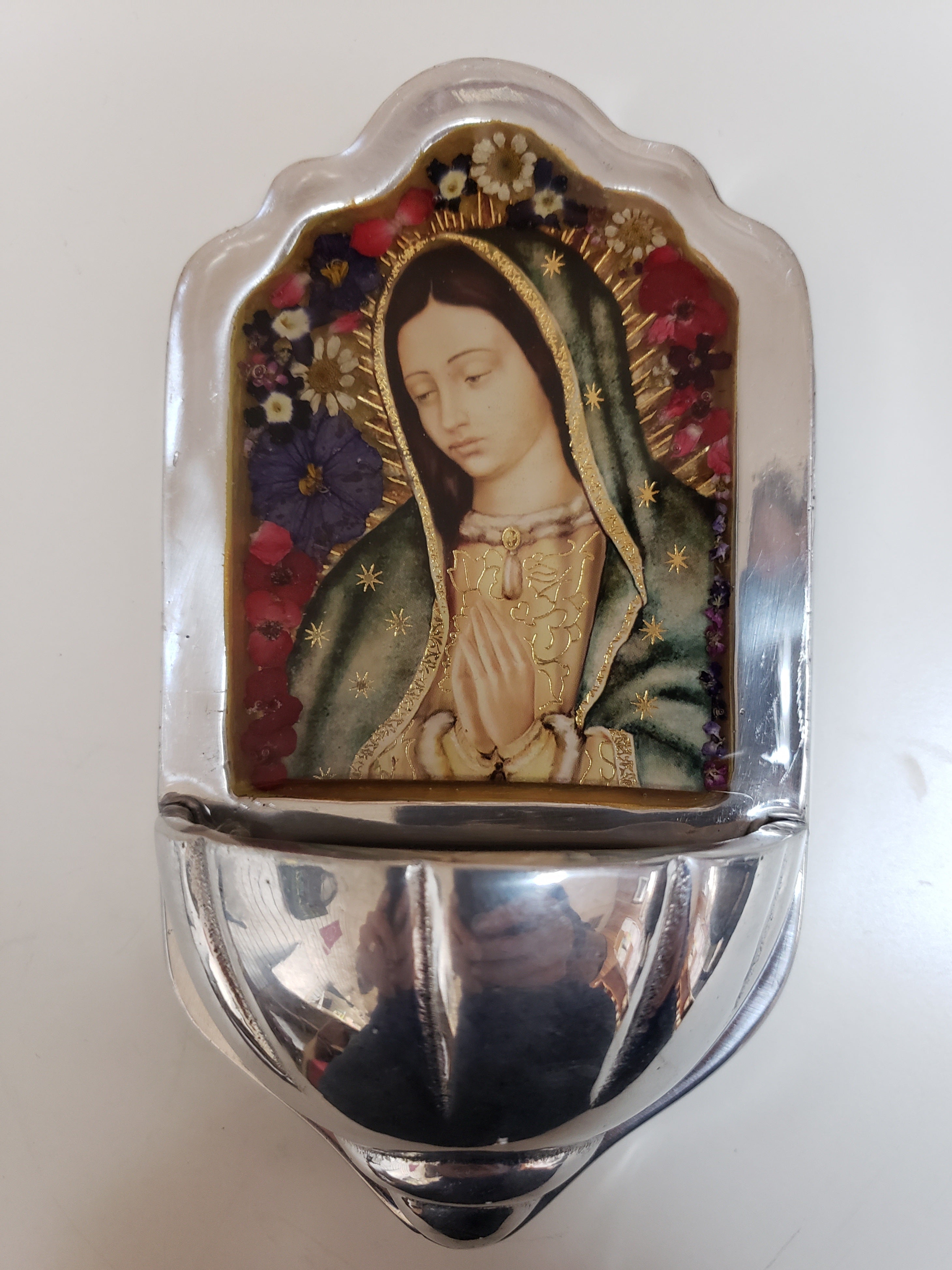 Nicho de flores prensadas - Agua bendita