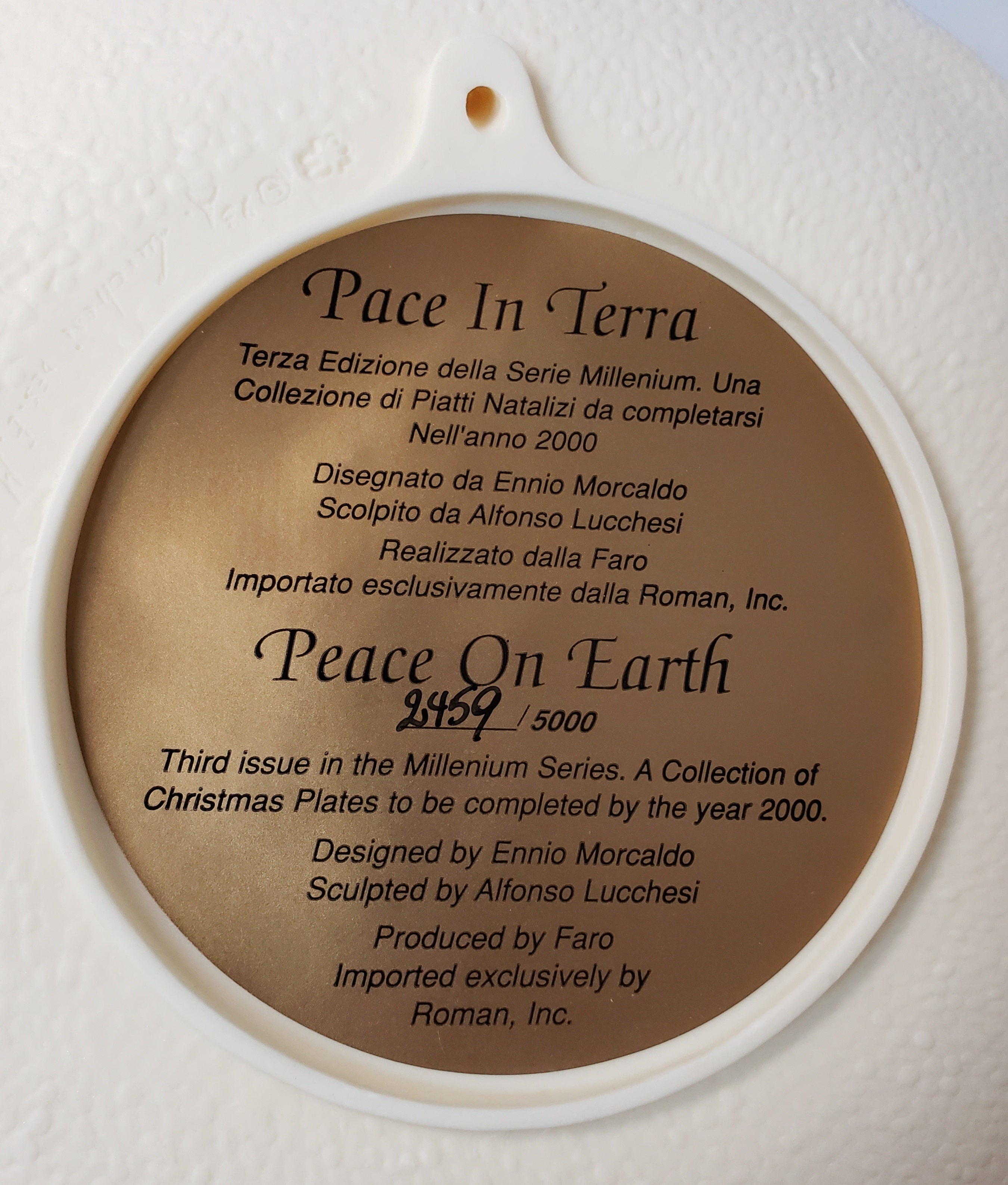 Vintage Faro Plate Made In Italy