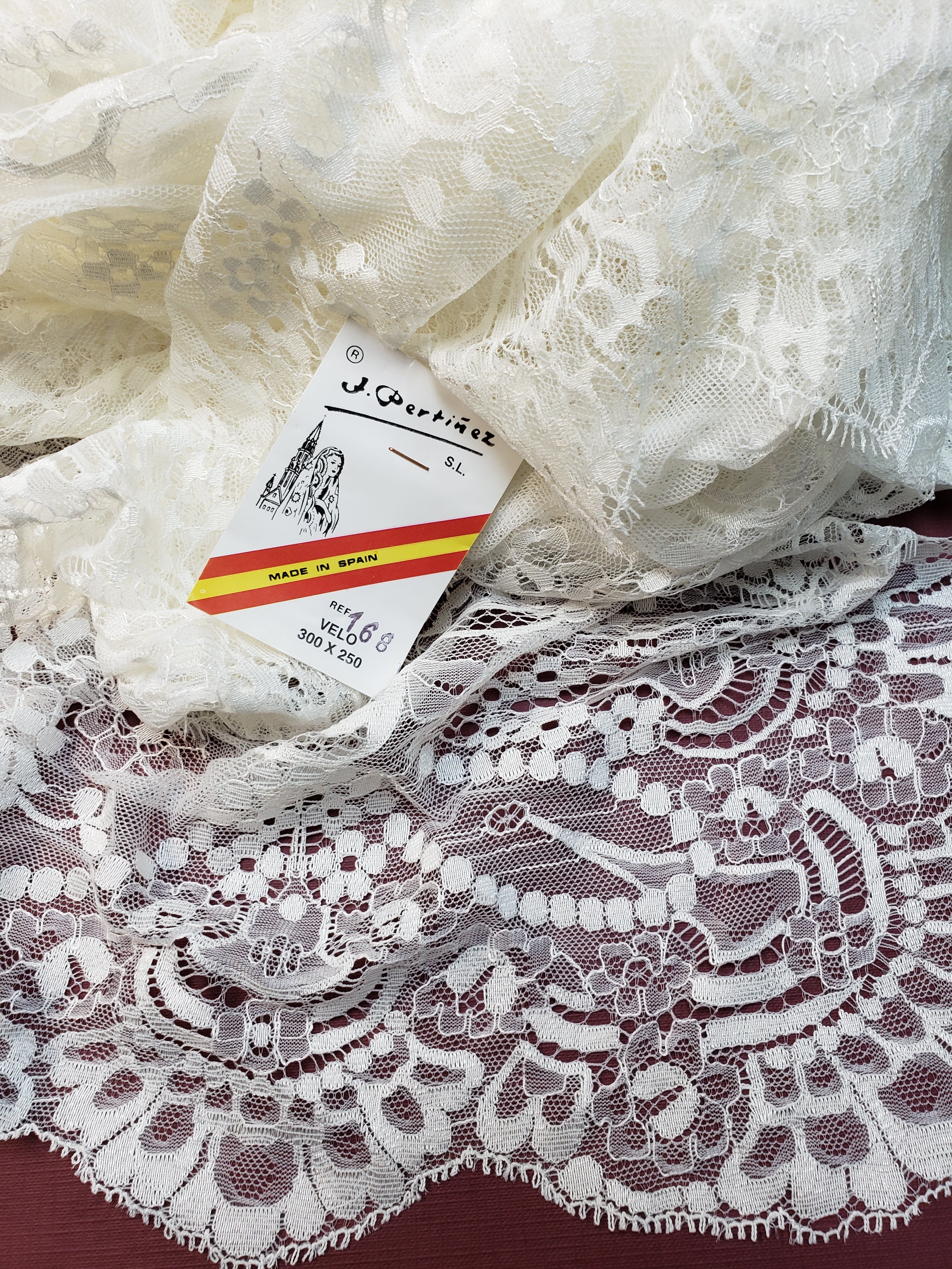 Spanish Wedding Oval Veil 168