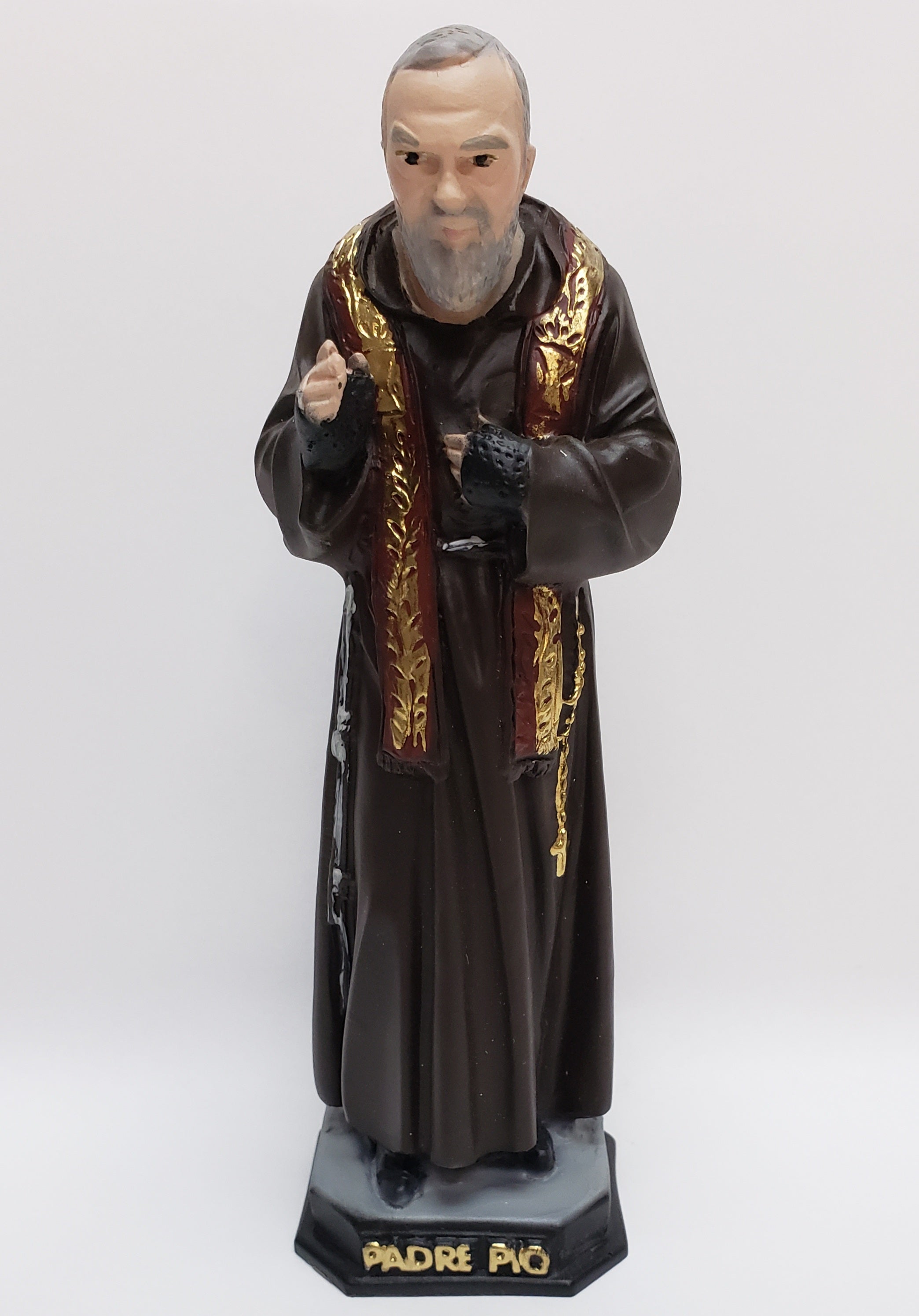 The Faith Gift Shop Saint Father Pio statue - Hand Painted in Italy - Our Tuscany Collection / San Padre Pio