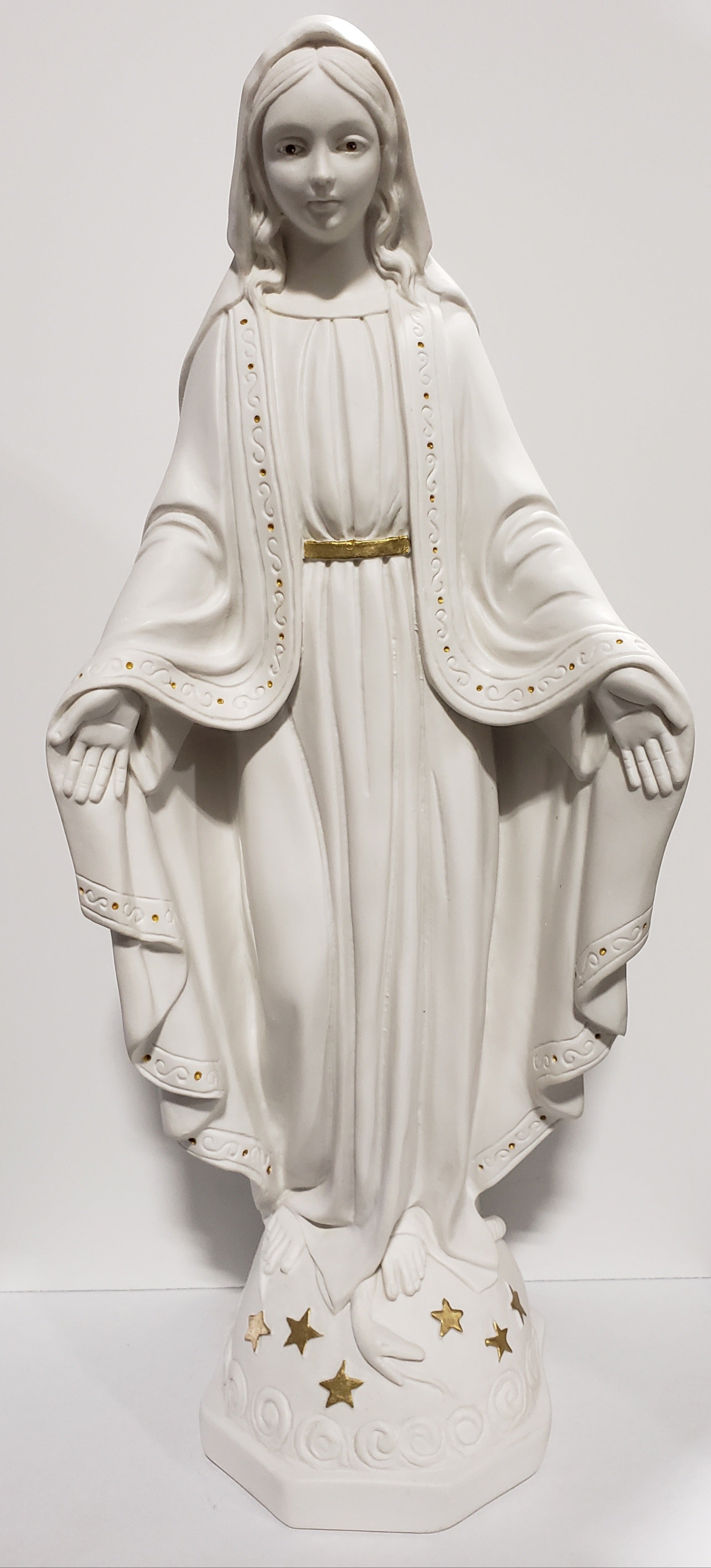 16" María Milagrosa - Colección Milagrosa Blanco-Oro