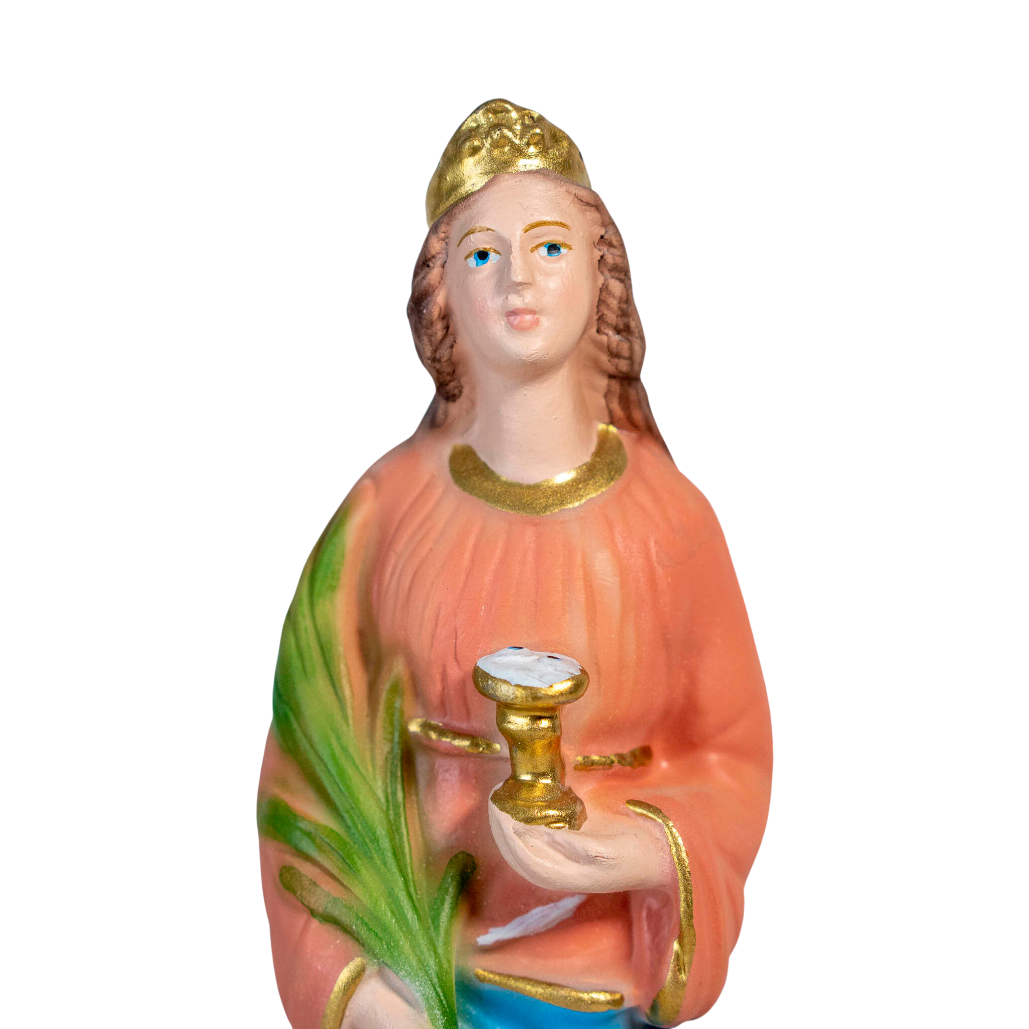 Estatua de Santa Lucía de The Faith Gift Shop - Pintada a mano en Italia - Nuestra colección de Toscana - Estatua de Santa Lucía