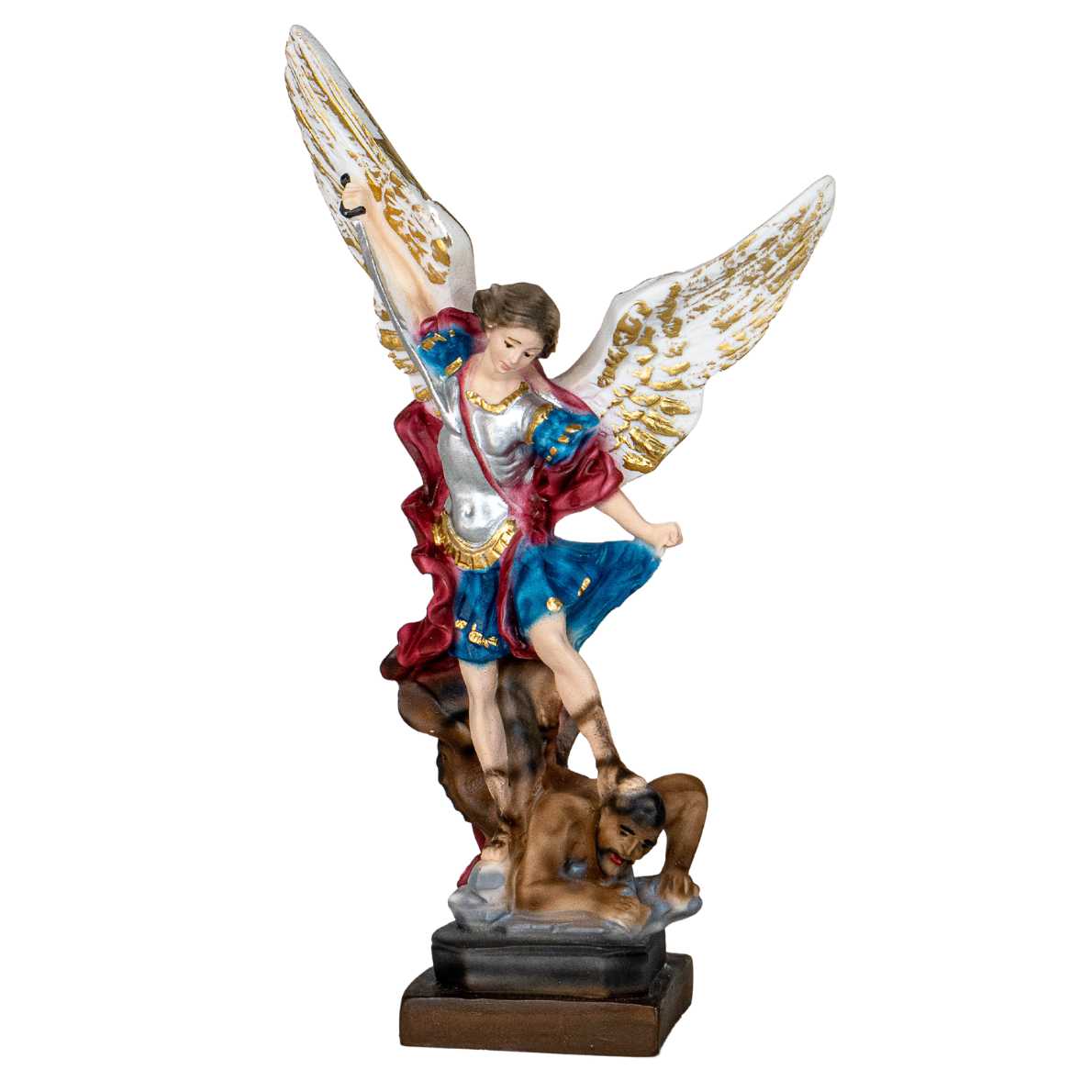 The Faith Gift Shop Saint Michael The Archangel statue - Hand Painted in Italy - Our Tuscany Collection - Estatua de San Miguel Arcangel