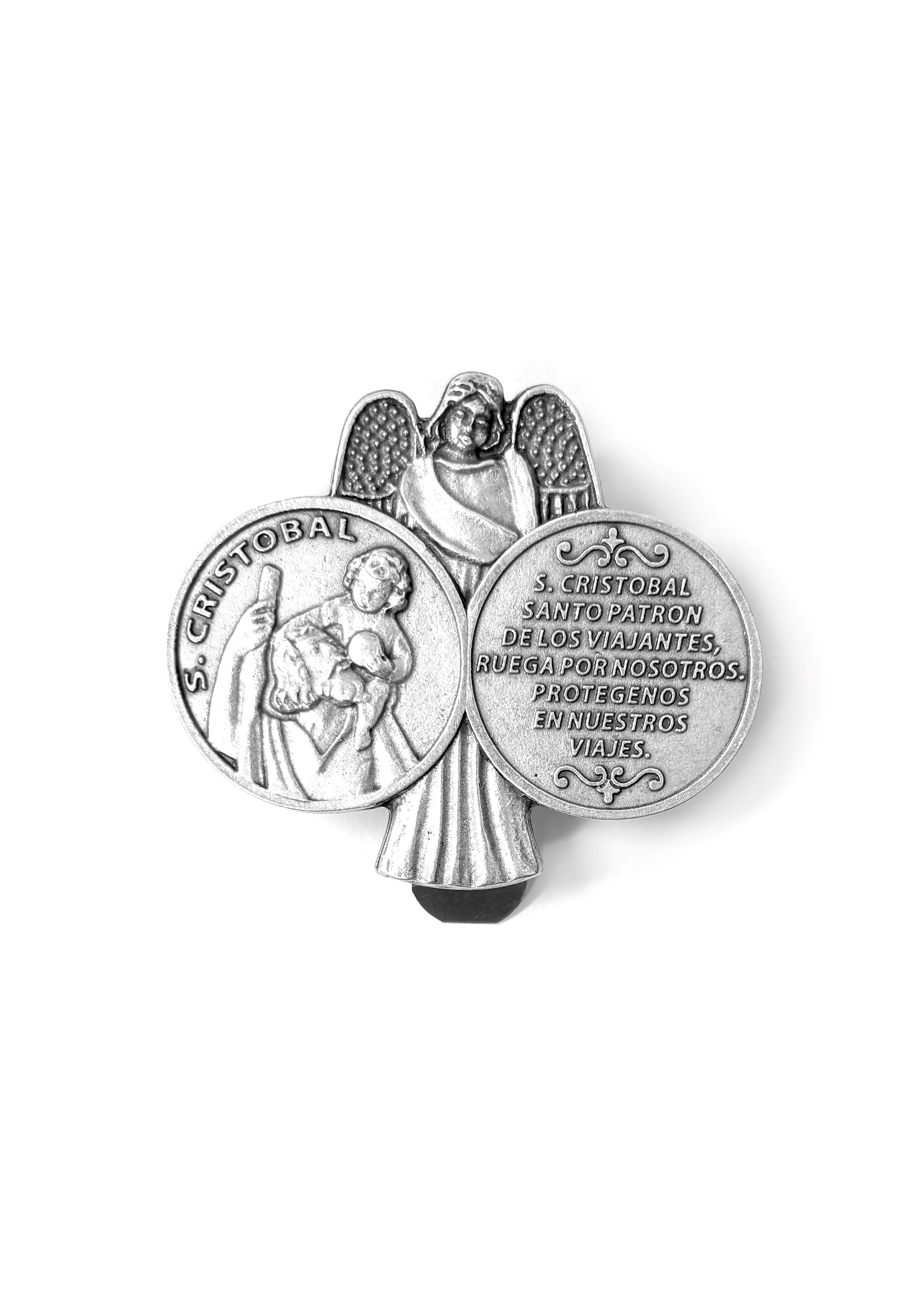 Clip para visera de automóvil católico