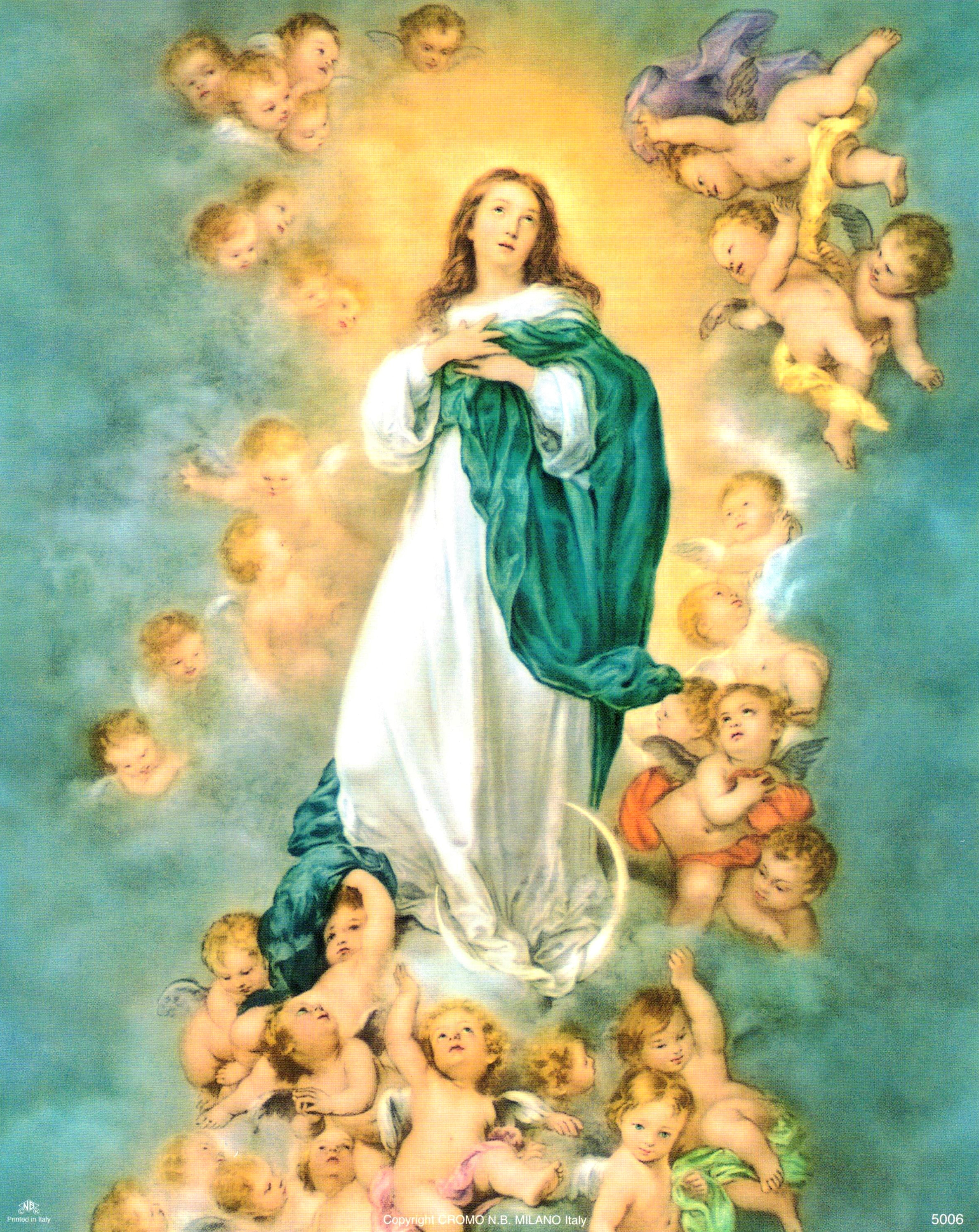 Arte religioso para pared, impresión laminada, sin marco, papel decorativo artístico de 8" x 10"