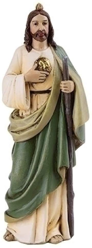 Figura de San Judas Tadeo Roman 46483 Colección Renacentista, 4,13 pulgadas de alto