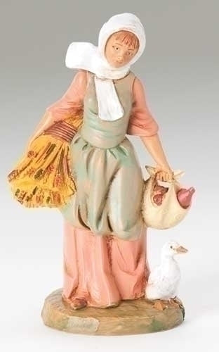 5" Scale Hannah Farmer Nativity figure /Fontanini