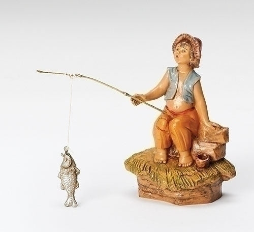 Figura de Jada, niño pescando, Naituvity, escala de 5"/Fontanini