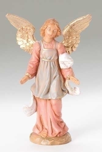 FIGURA DE ÁNGEL DE PIE DE 5" PARA LA NATIVIDAD
