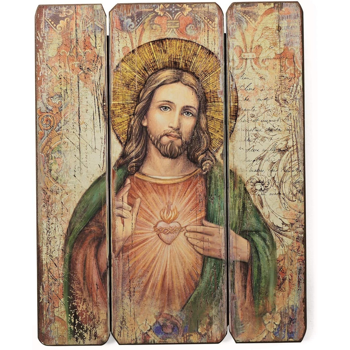 El estudio de José de Roman: panel decorativo del Sagrado Corazón