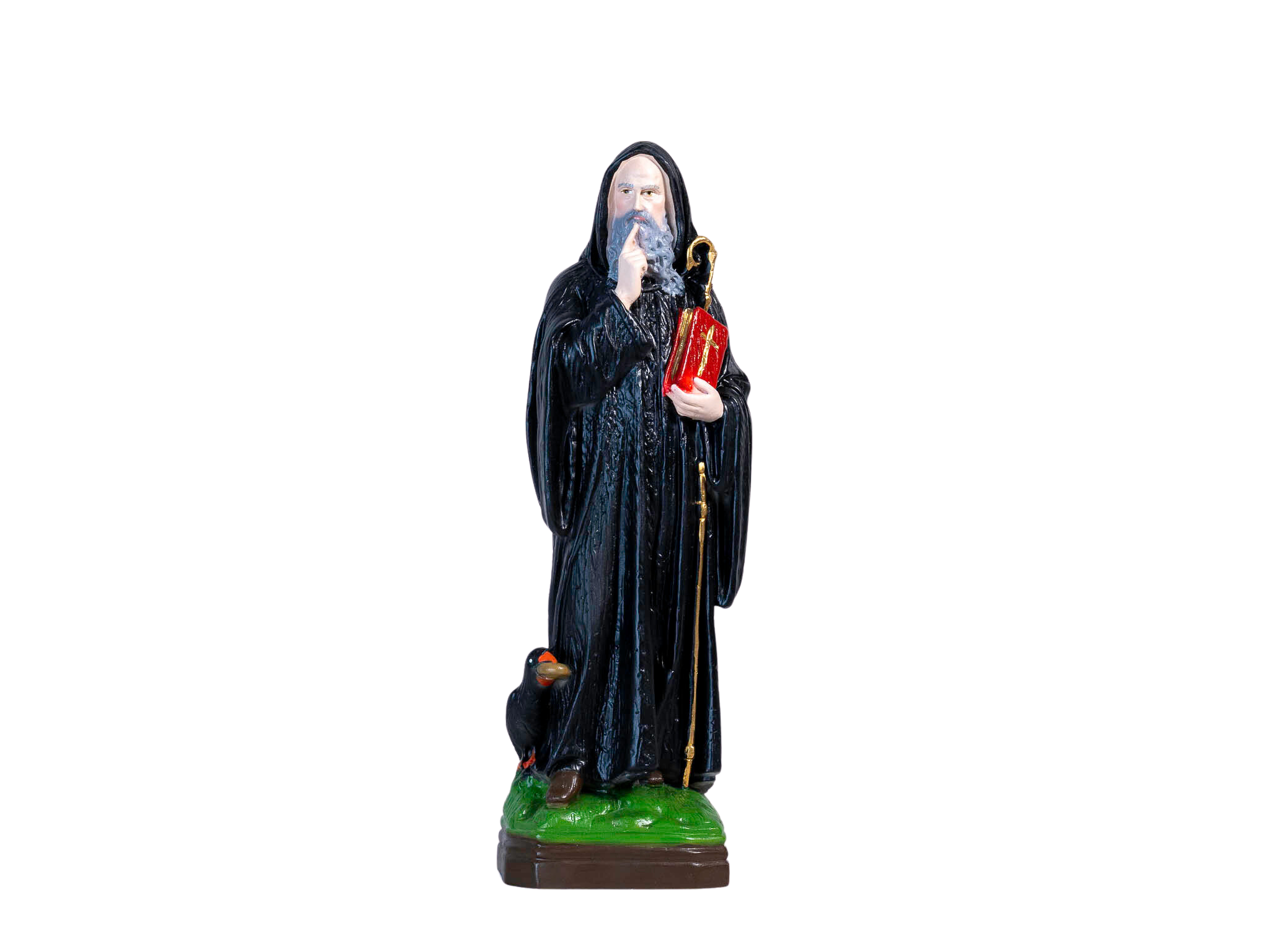 The Faith Gift Shop Saint Benedict statue - Hand Painted in Italy - Our Tuscany Collection - Estatua de San Benito