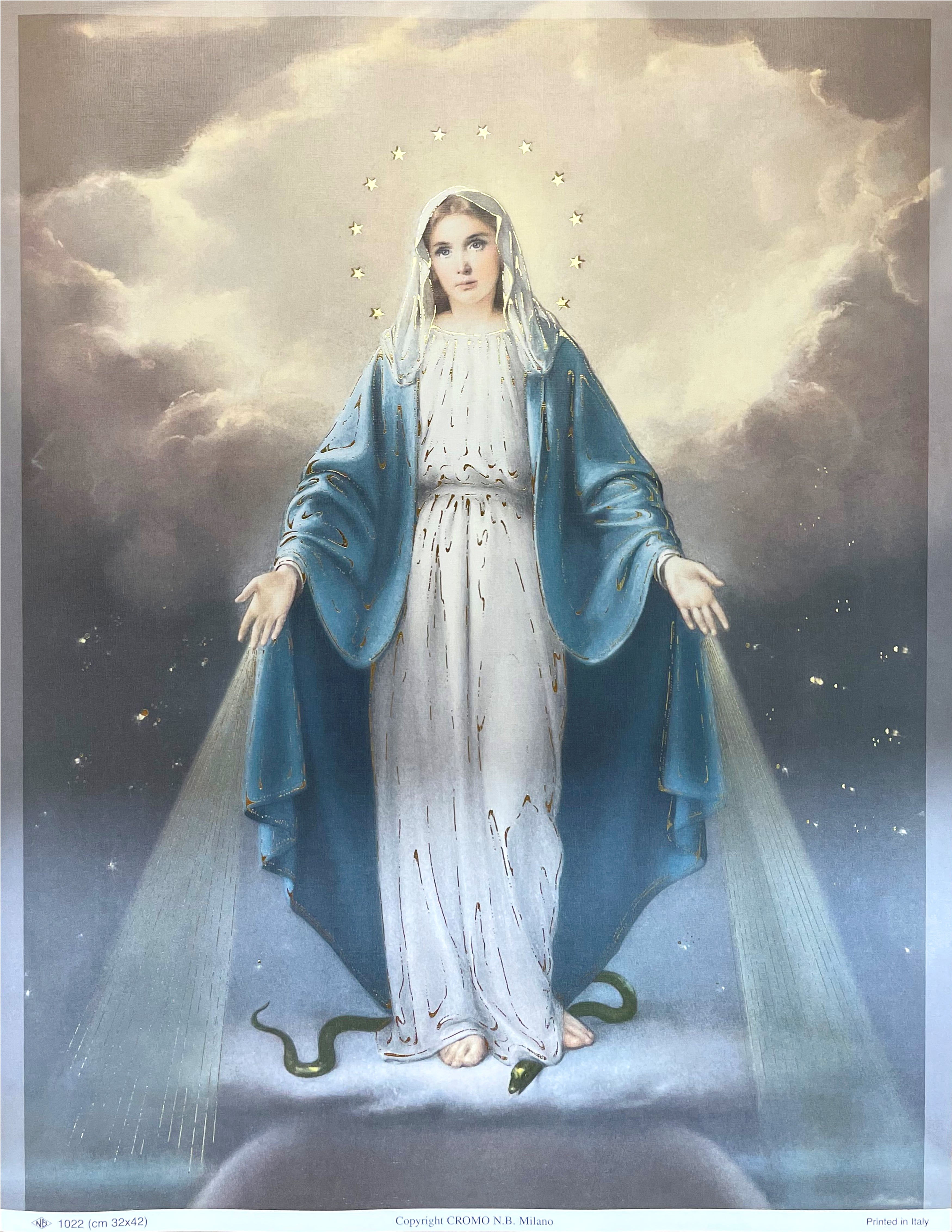 Arte religioso para pared, impresión laminada, sin marco, papel decorativo artístico, 17,5" x 13,5"