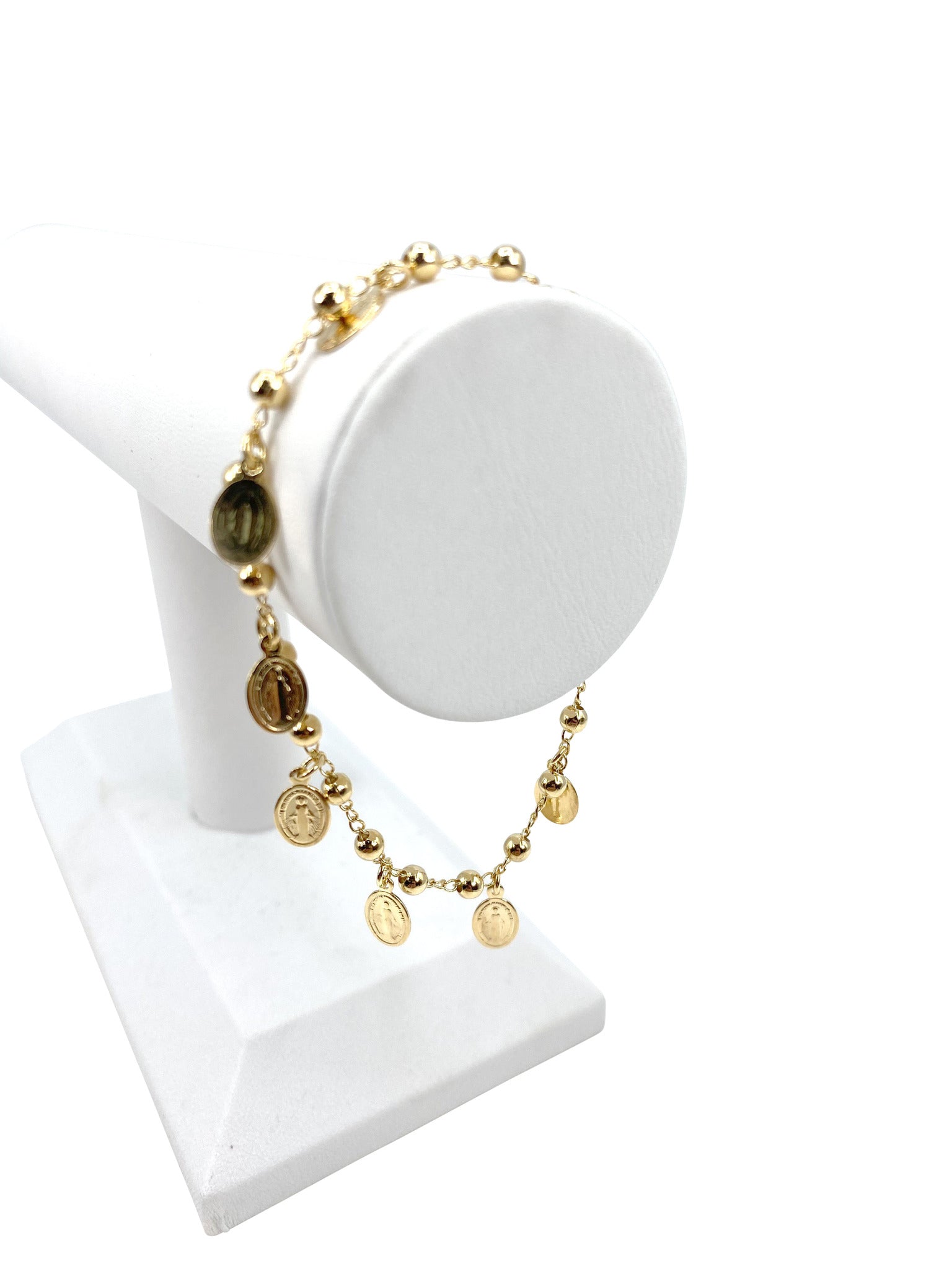 Bracelet w/ Our Lady of Grace charms