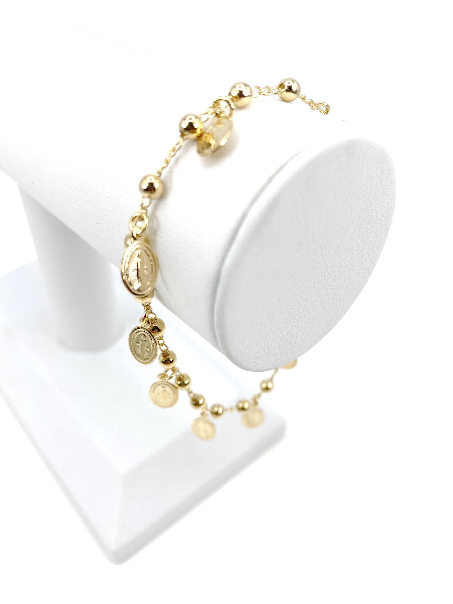 Bracelet w/ Our Lady of Grace charms