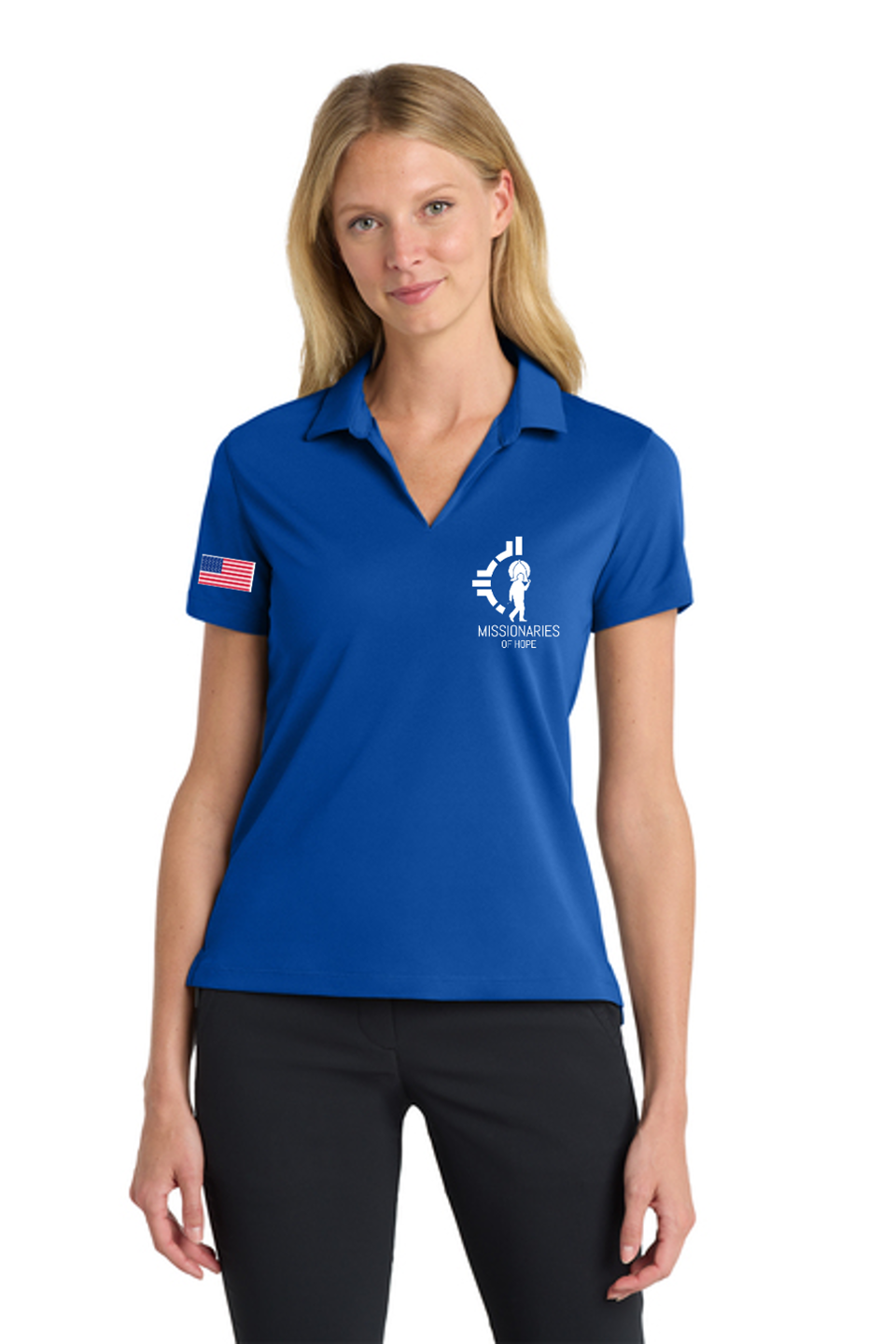 Ladies Nike Dri-FIT Micro Pique 2.0 Polo - Missionaries of Hope Edition.