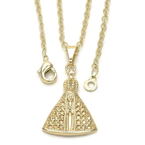Medalla Caridad del cobre con cadena de 18”
