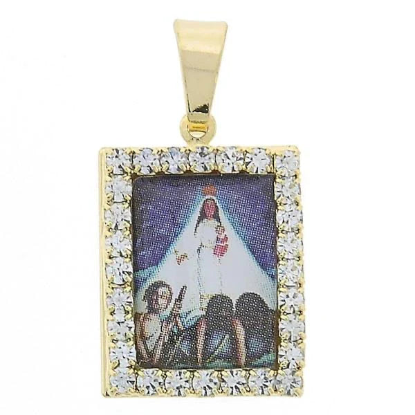 Caridad de Cobre Virgen María con cadena 18”