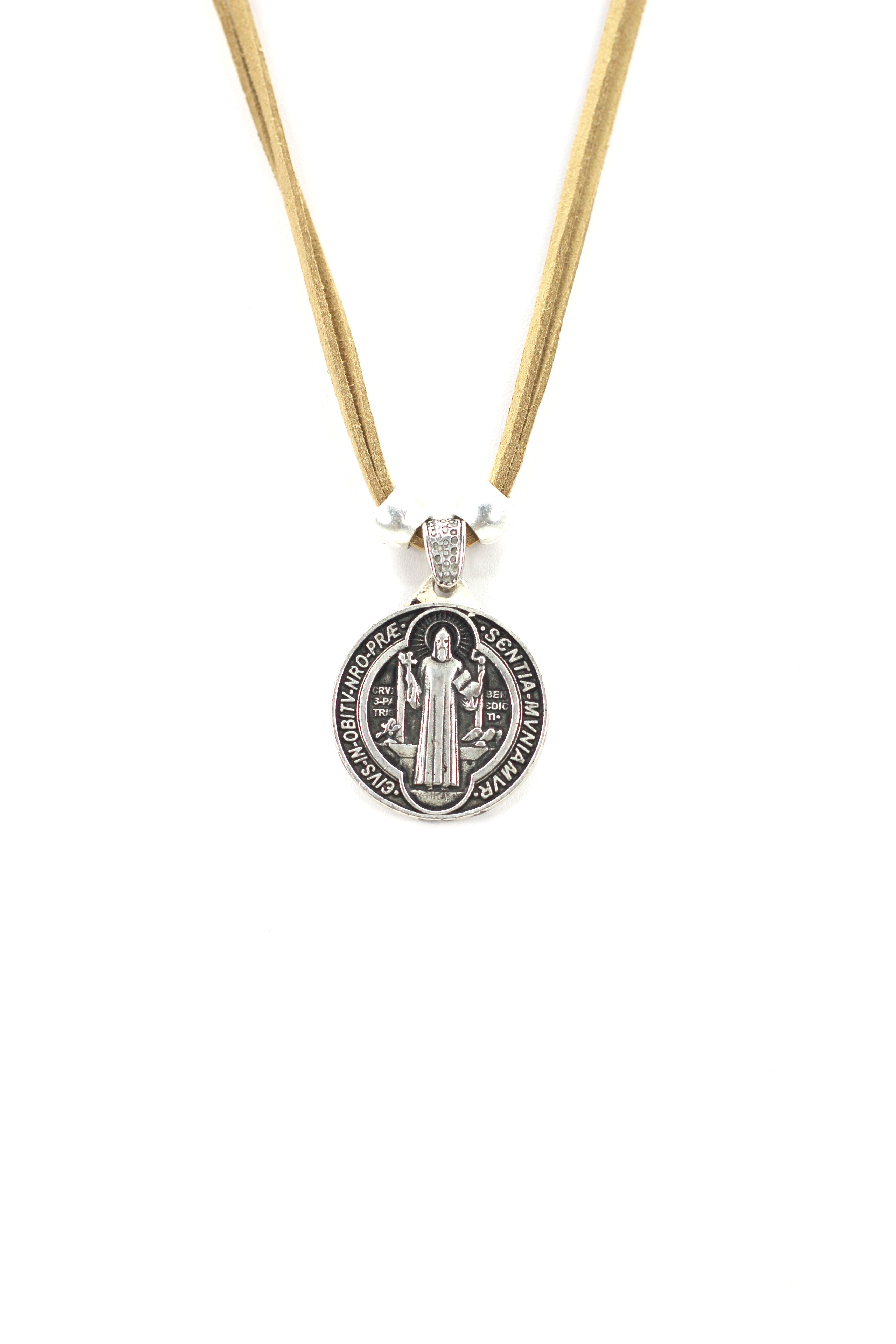 Collar Vintage de San Benito Joyería Artesanal con Piel Genuina y Correa Reversible de Graciela's Collection