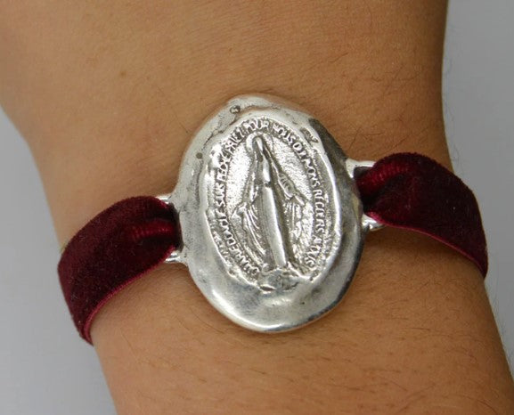 Pulsera Milagrosa bañada en plata