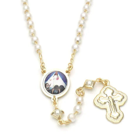 Collar Rosario Caridad del cobre 18” prls
