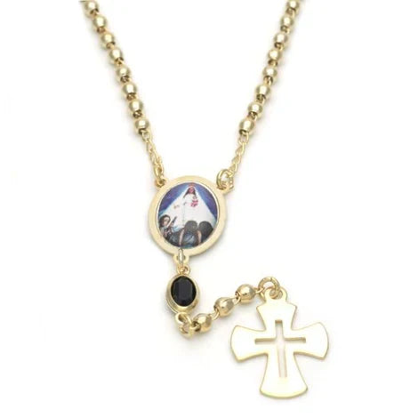 Collar rosario Caridad del Cobre 18”
