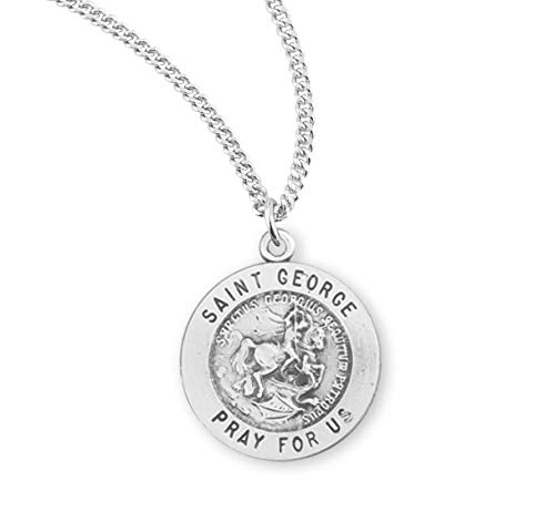 Medalla redonda de plata de ley de San Jorge