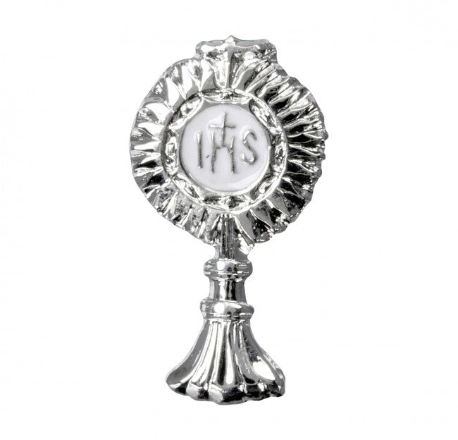 Pin de solapa de custodia de plata esterlina